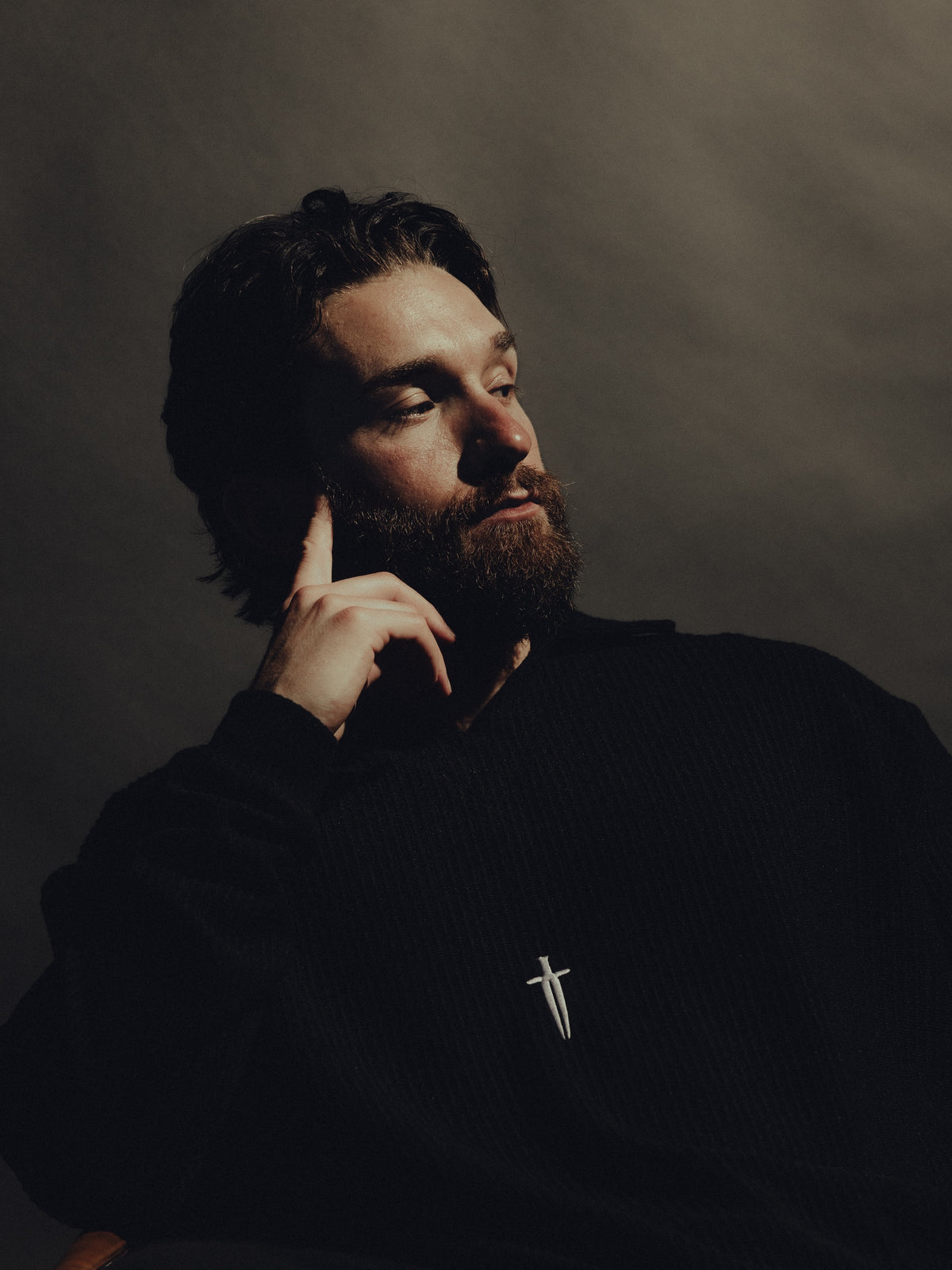 IRONWILLED Dagger Knit Pullover - Black