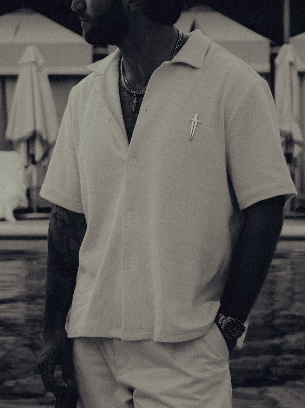 IRONWILLED Dagger Button-Down - Bone
