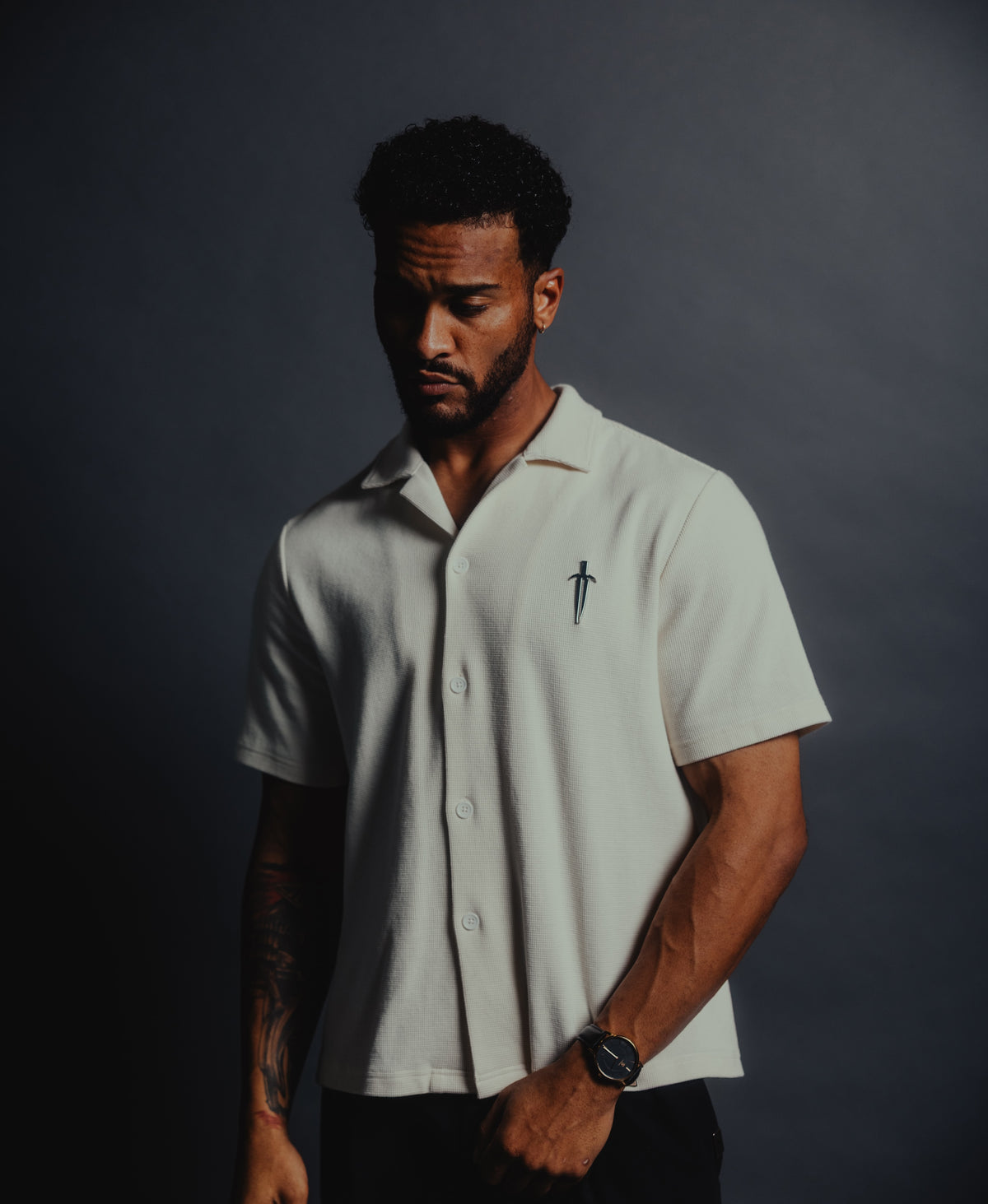 IRONWILLED Dagger Button-Down - Bone