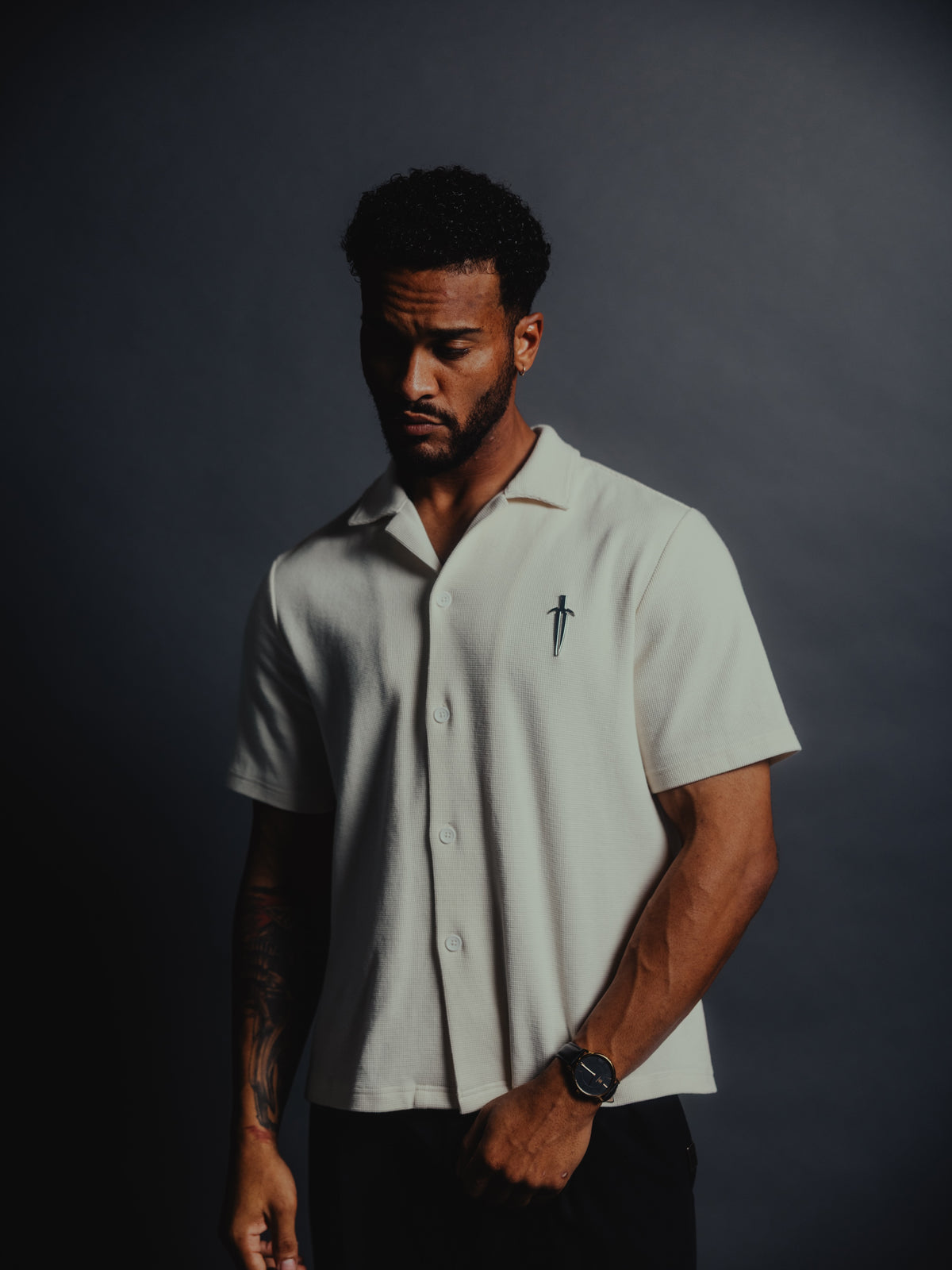 IRONWILLED Dagger Button-Down - Bone