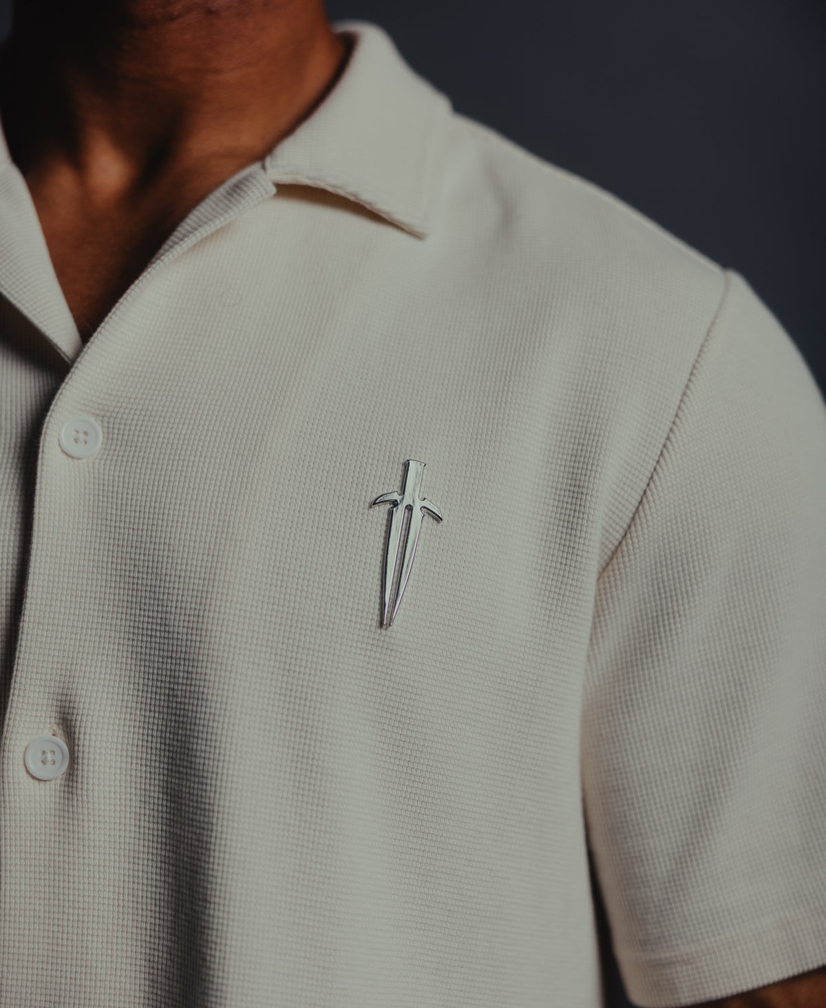 IRONWILLED Dagger Button-Down - Bone