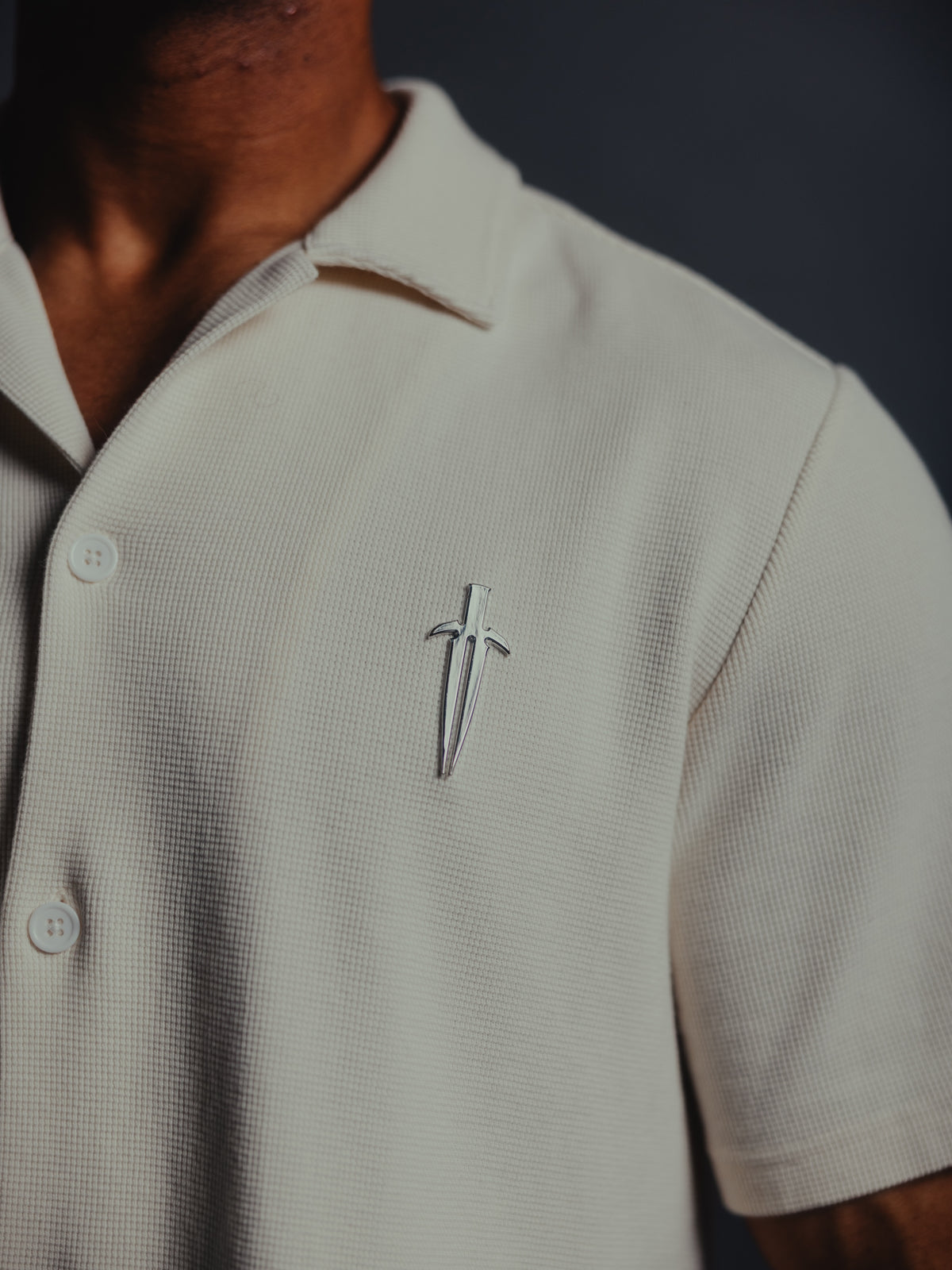 IRONWILLED Dagger Button-Down - Bone