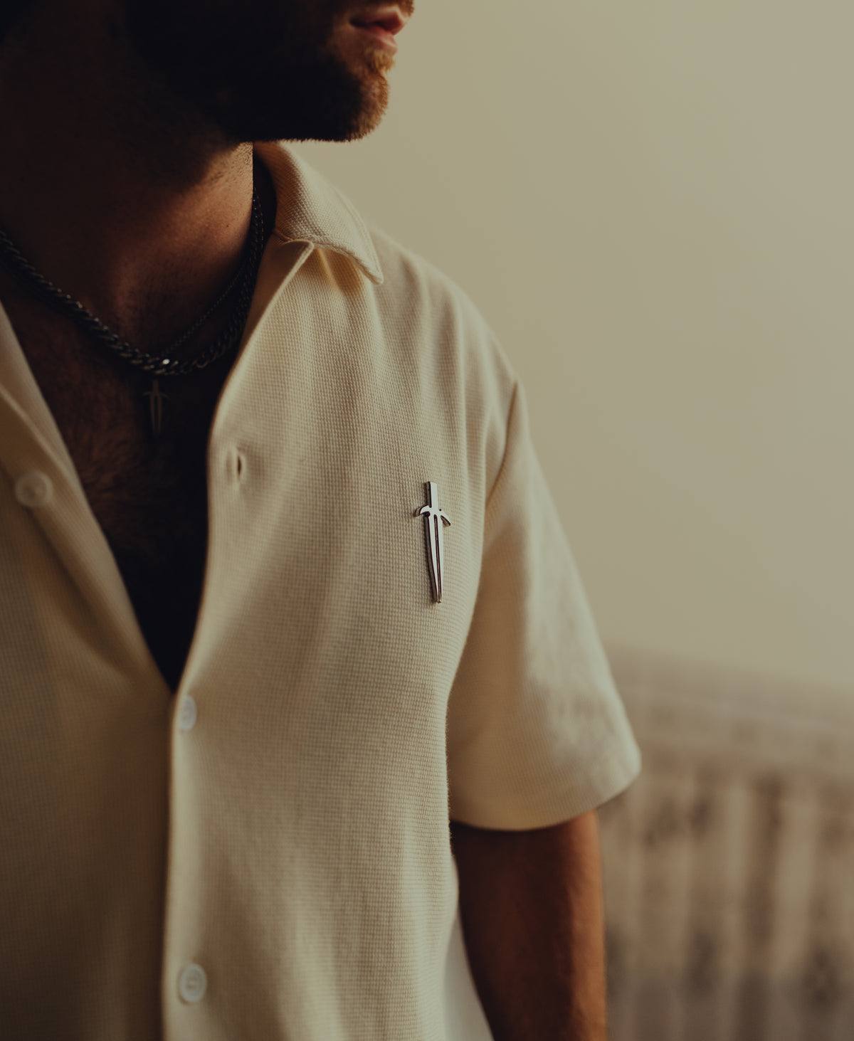 IRONWILLED Dagger Button-Down - Bone
