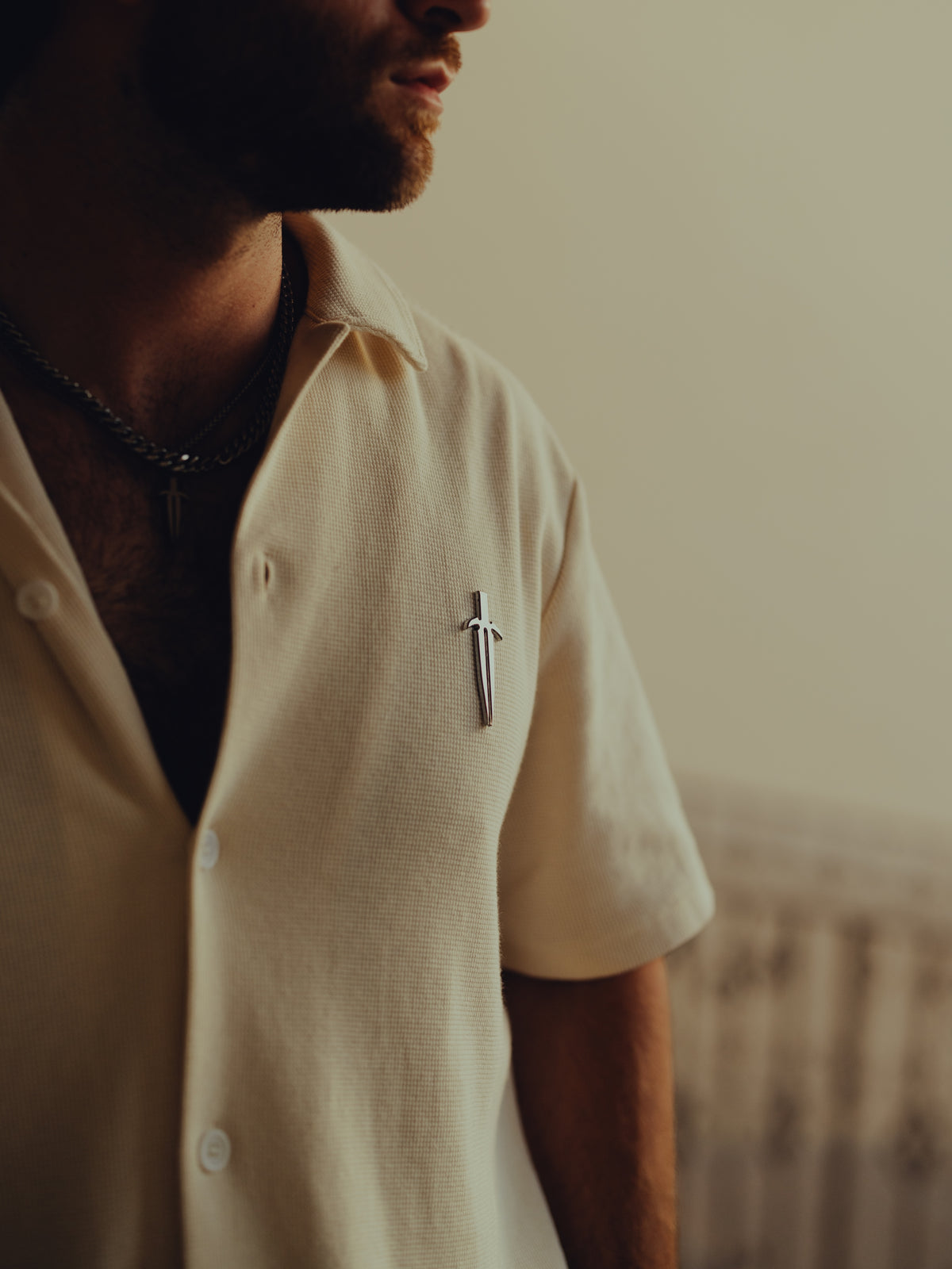 IRONWILLED Dagger Button-Down - Bone