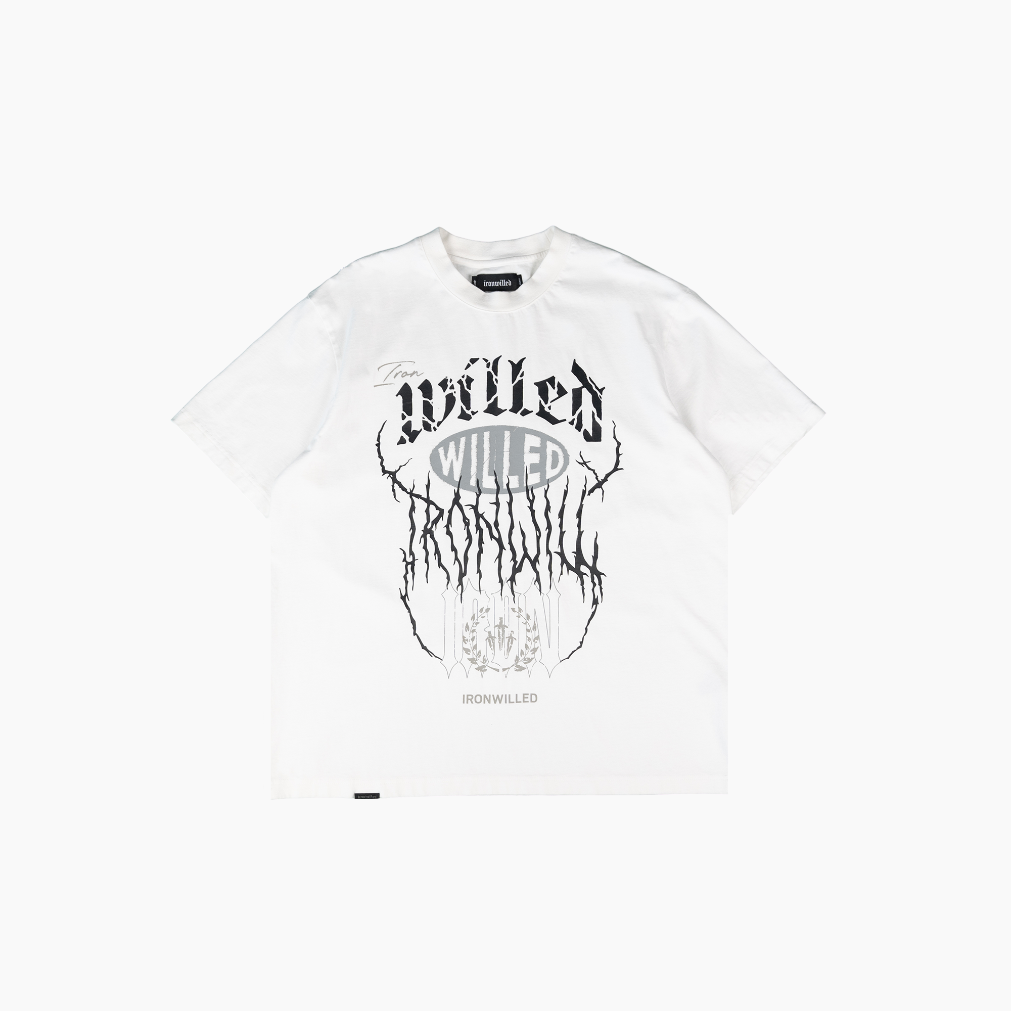 WILLED GRUNGE OVERSIZED TEE WHITE IRONWILLED