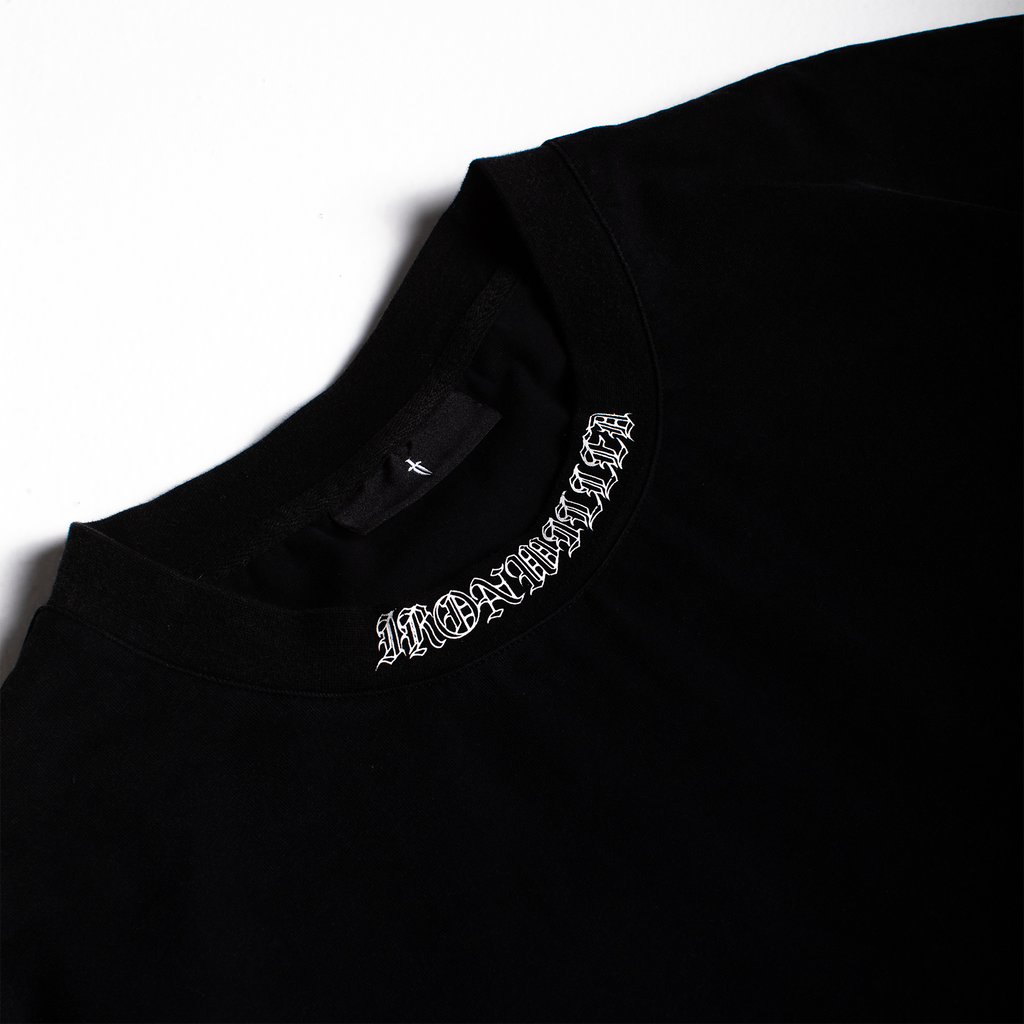 GOLD CHROME DAGGER TEE - [BLACK]