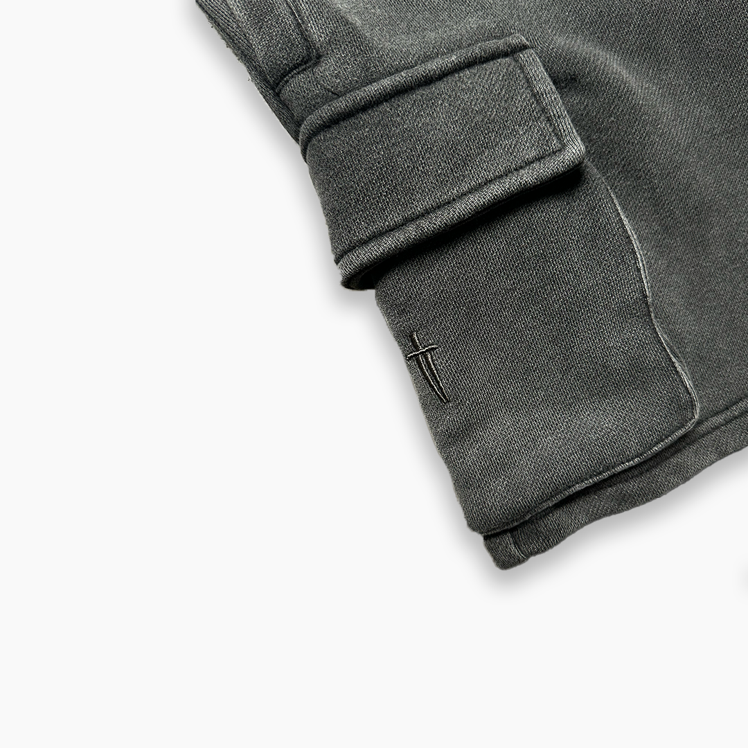STAPLE CARGO SWEAT SHORT - VINTAGE GREY