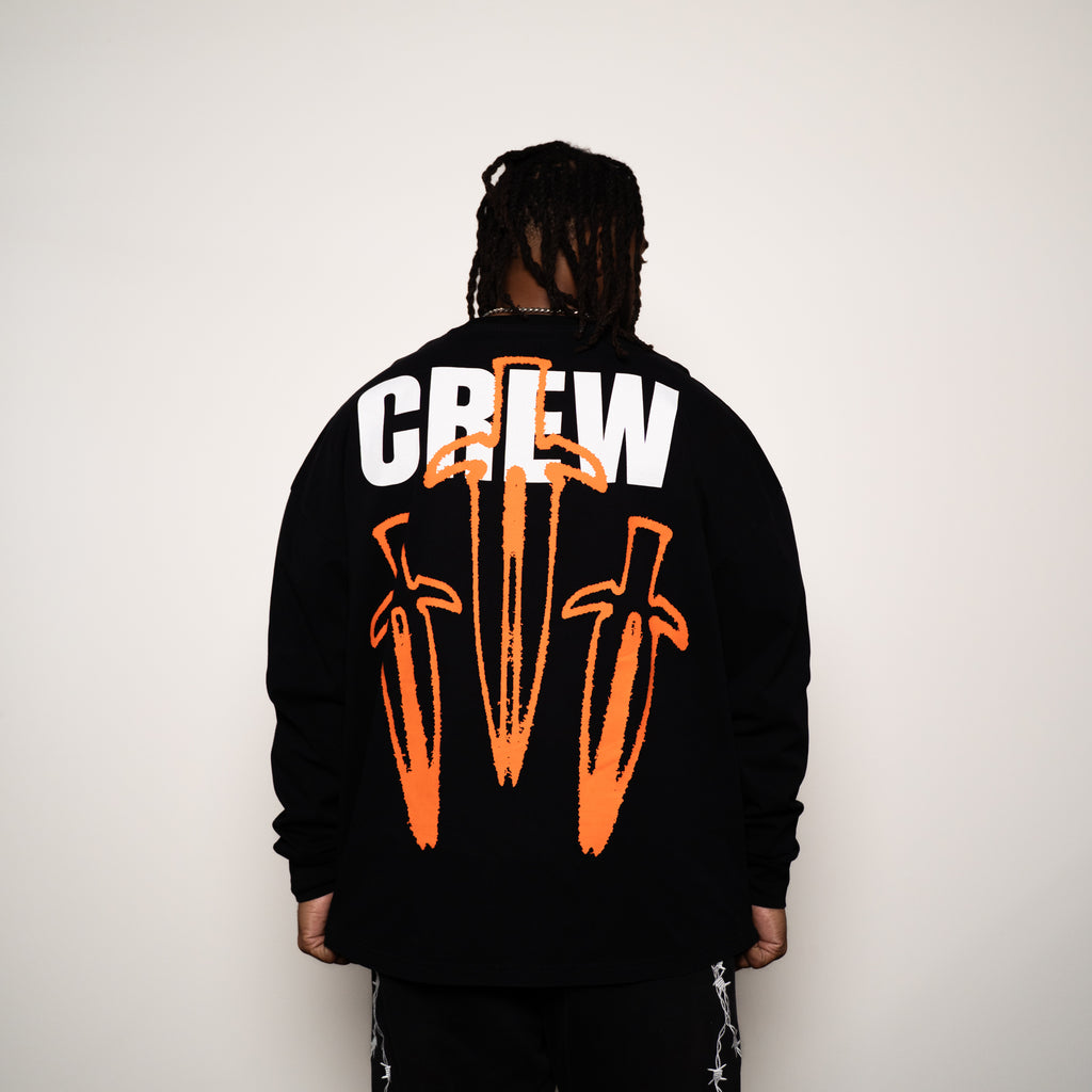 CREW LONG SLEEVE - [BLACK]