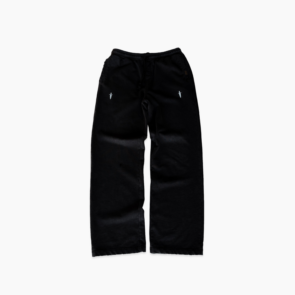 DAGGER BAGGY SWEATPANTS - [BLACK]