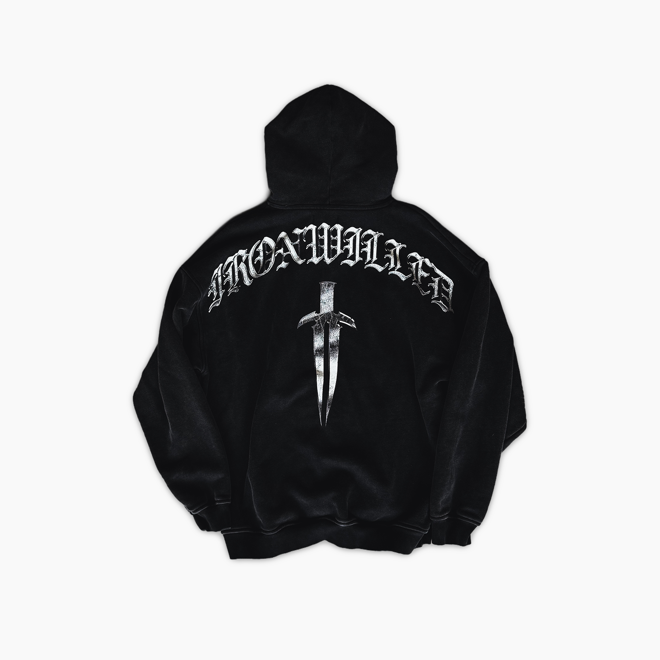 CHROME DAGGER HOODIE - VINTAGE BLACK