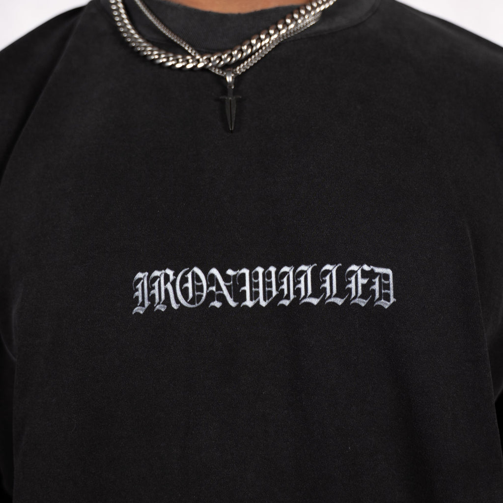 TRIPLE CHROME DAGGER TEE - [VINTAGE BLACK]