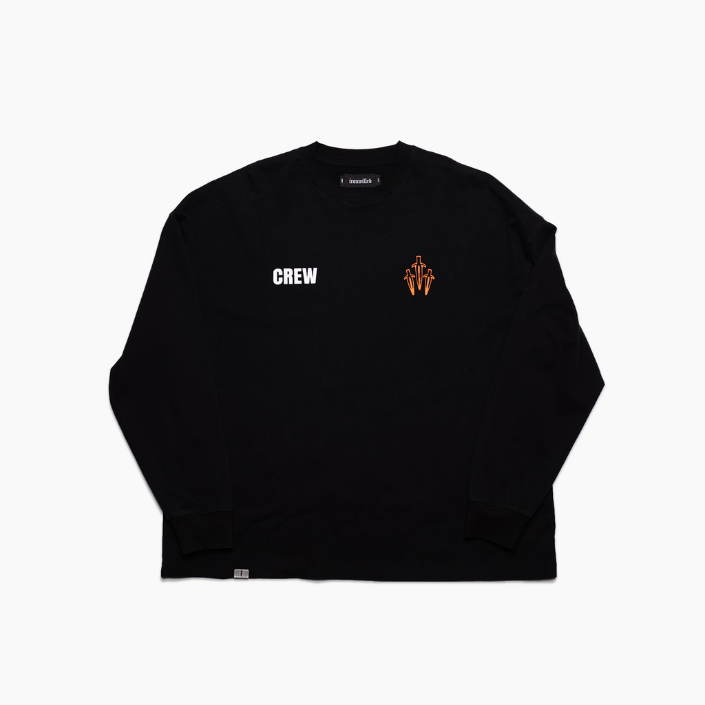 CREW LONG SLEEVE - [BLACK]
