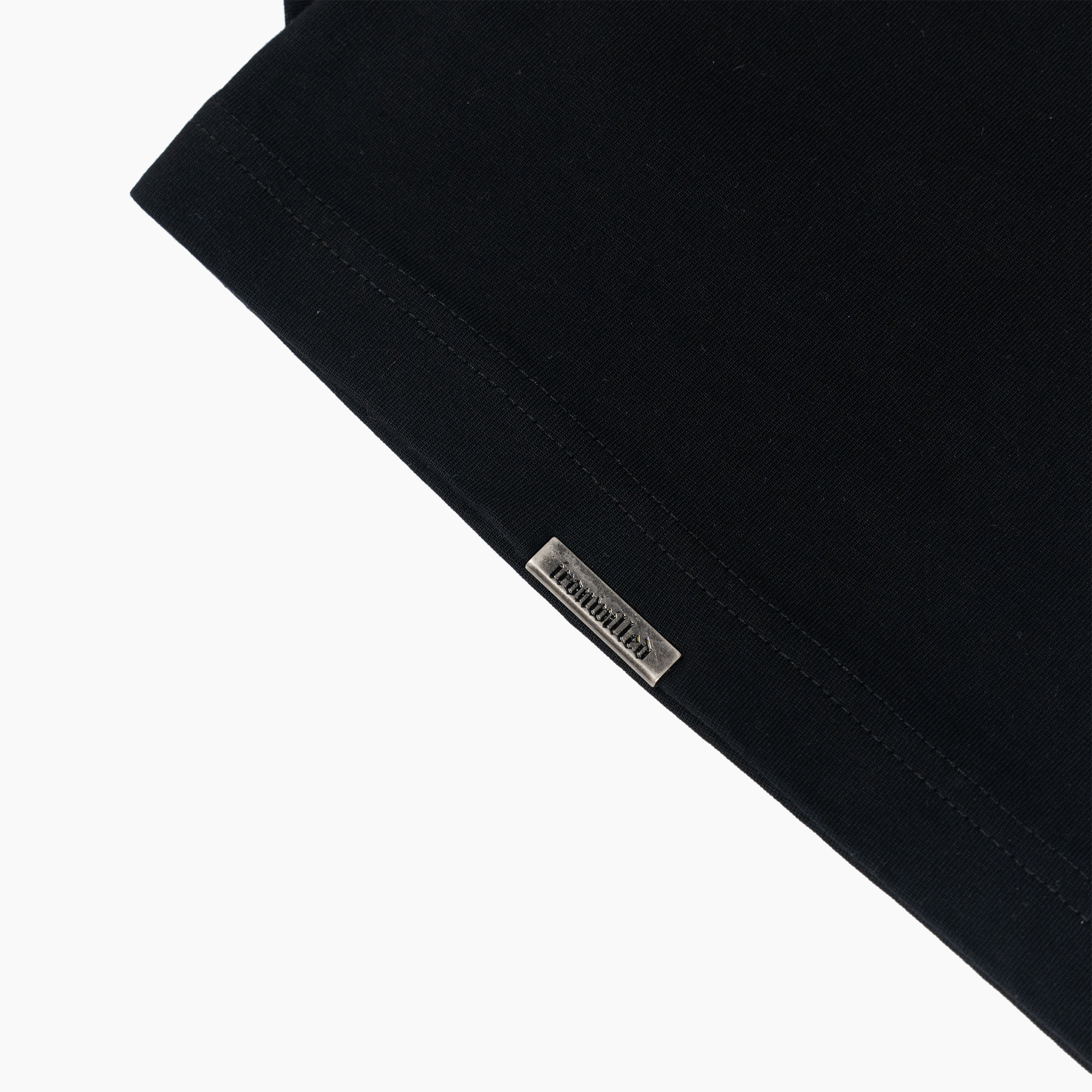 WOMEN'S STAPLE OVERSIZED CROP TOP - BLACK