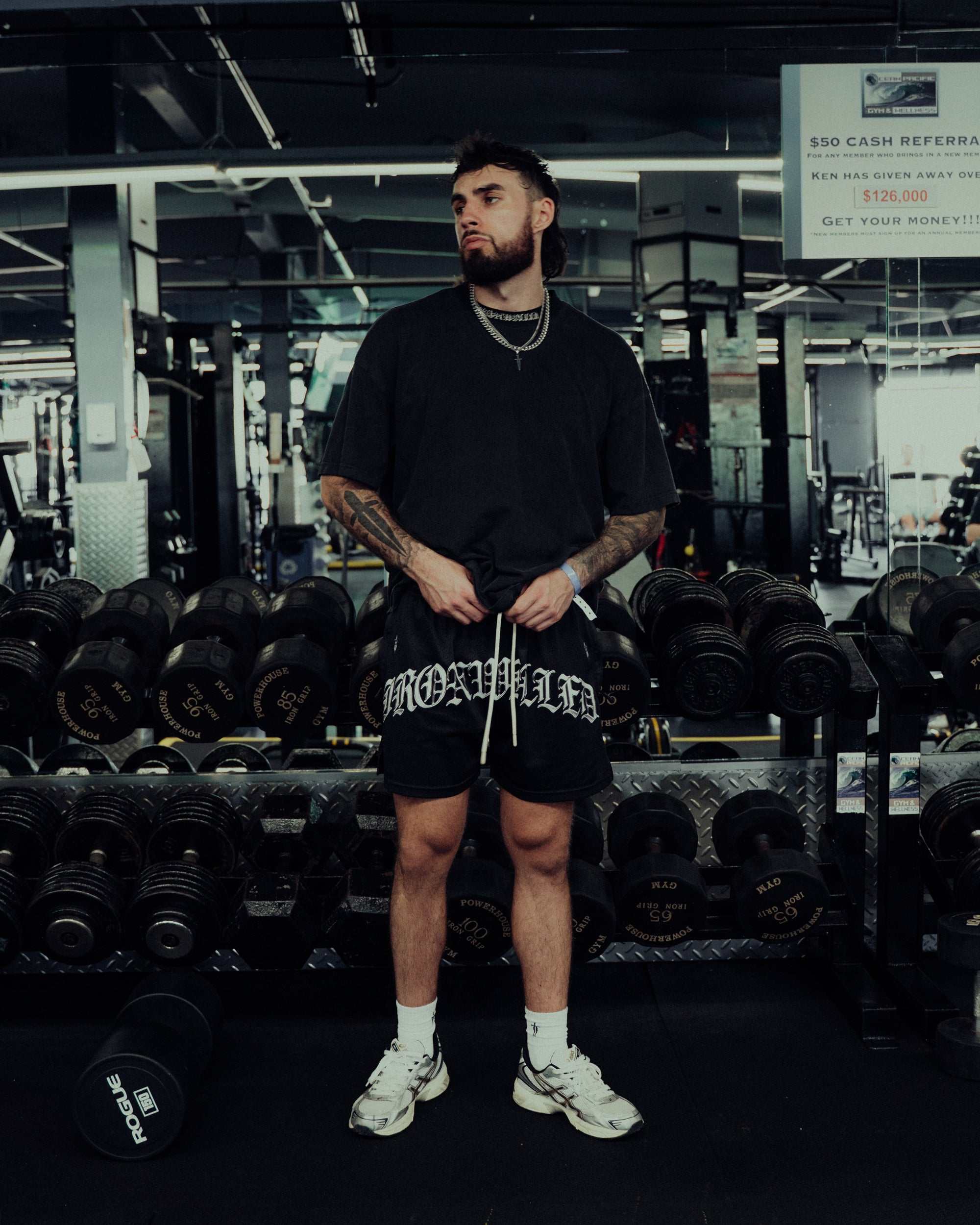 CHROME MESH SHORT - [BLACK]