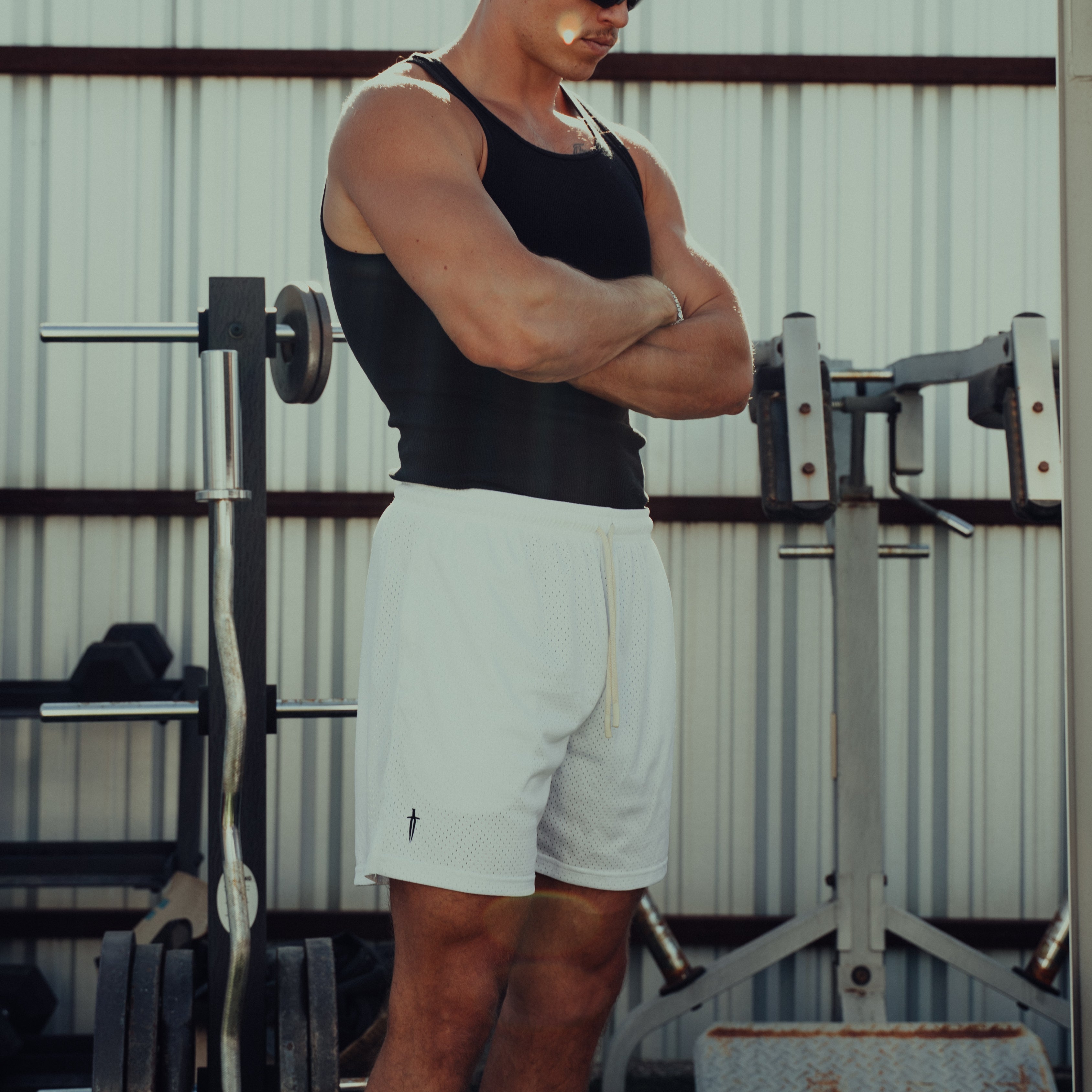 DAGGER MESH SHORT - [WHITE]