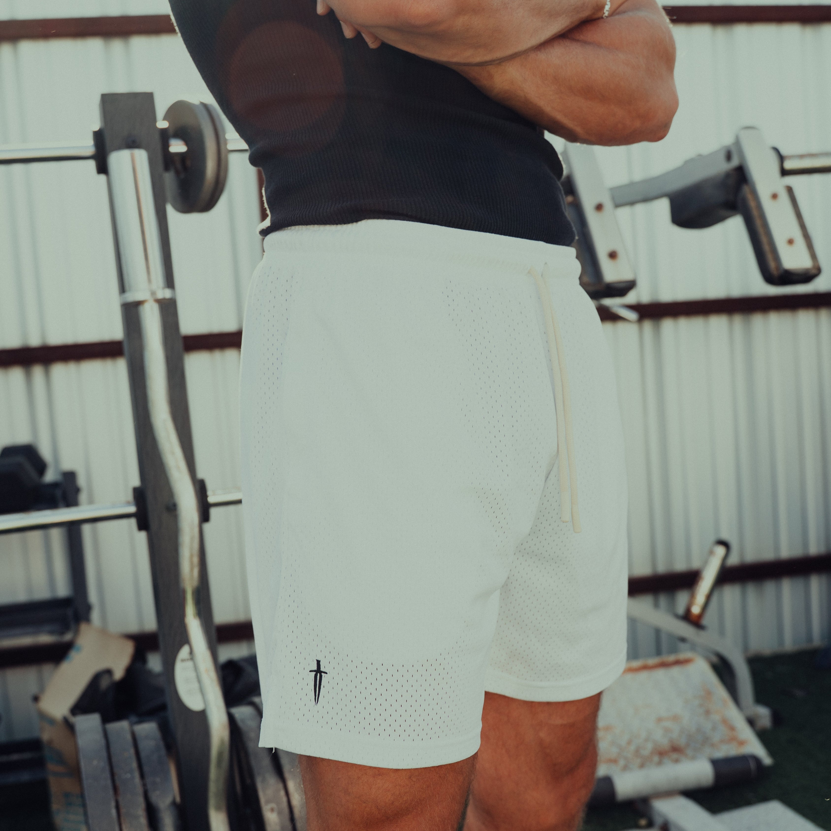 DAGGER MESH SHORT - [WHITE]