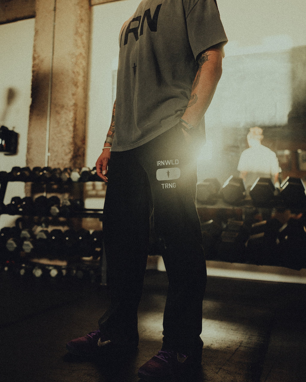 IRN TRNG SWEATPANTS - [FADED BLACK]