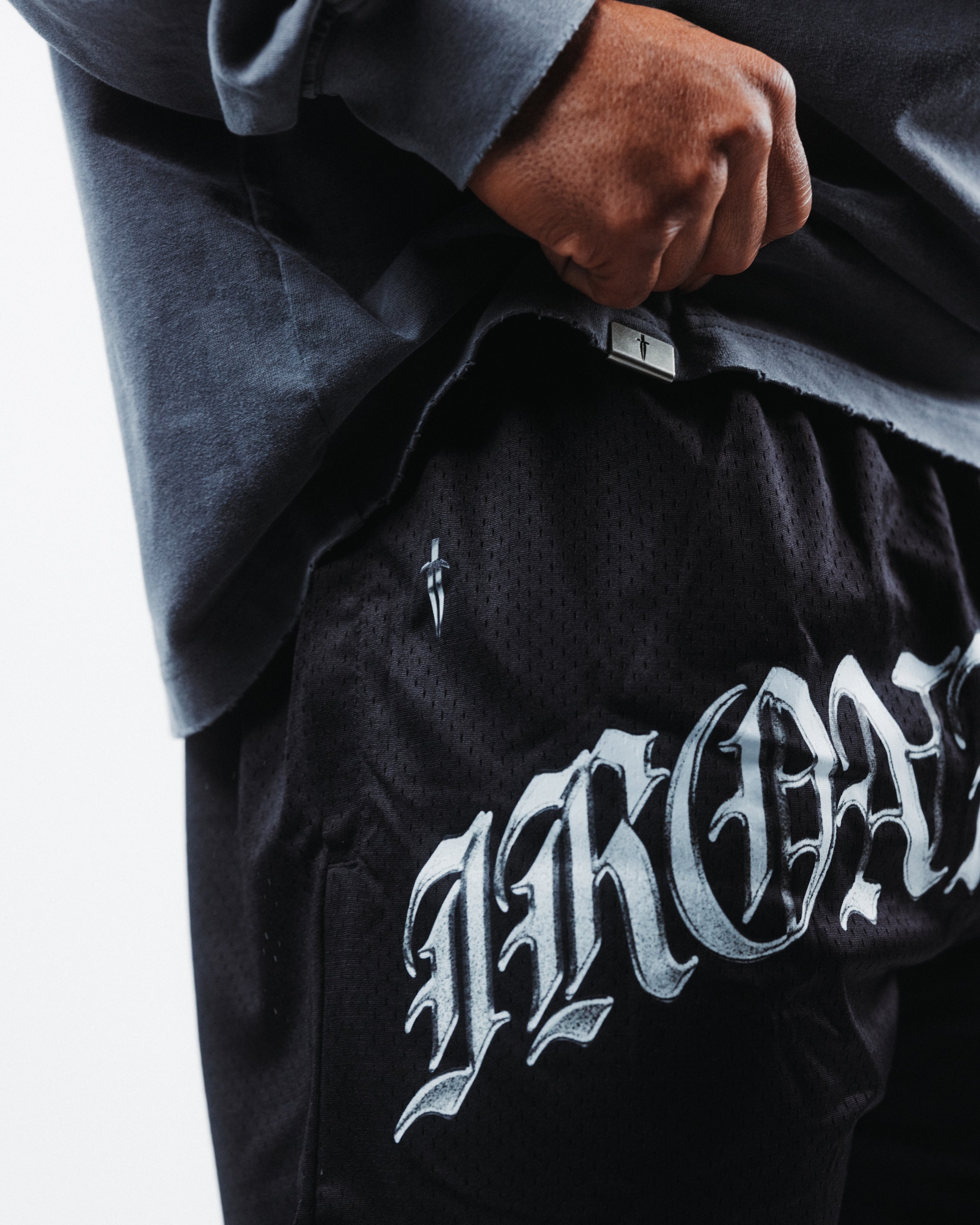 CHROME MESH SHORT - [BLACK]