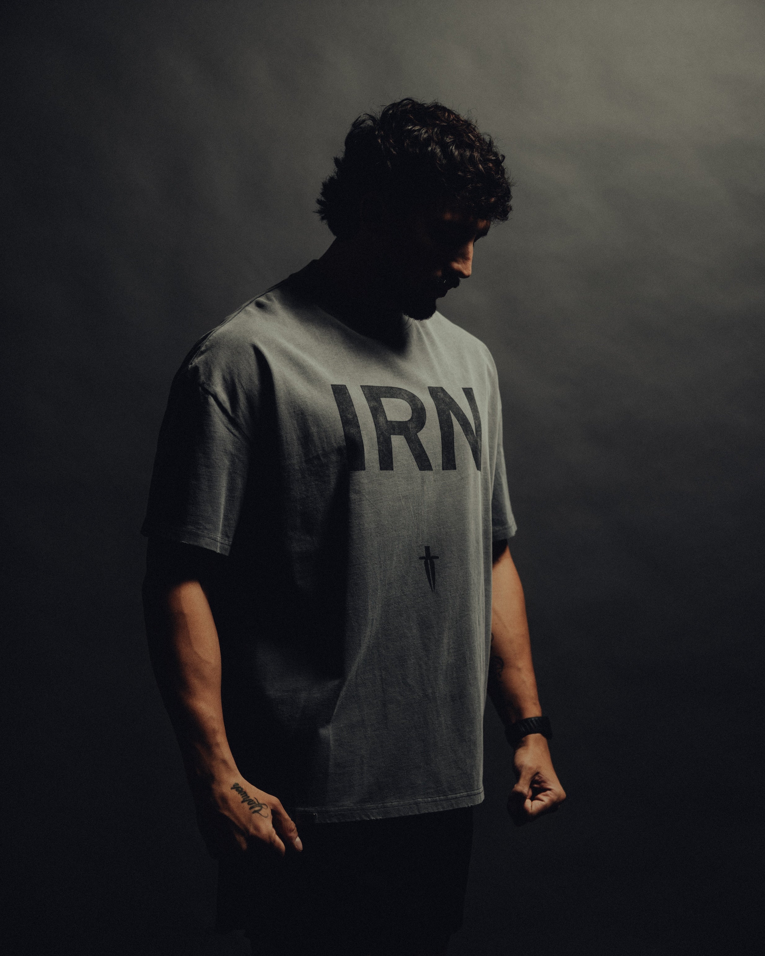 IRN TEE - [FADED GREY]
