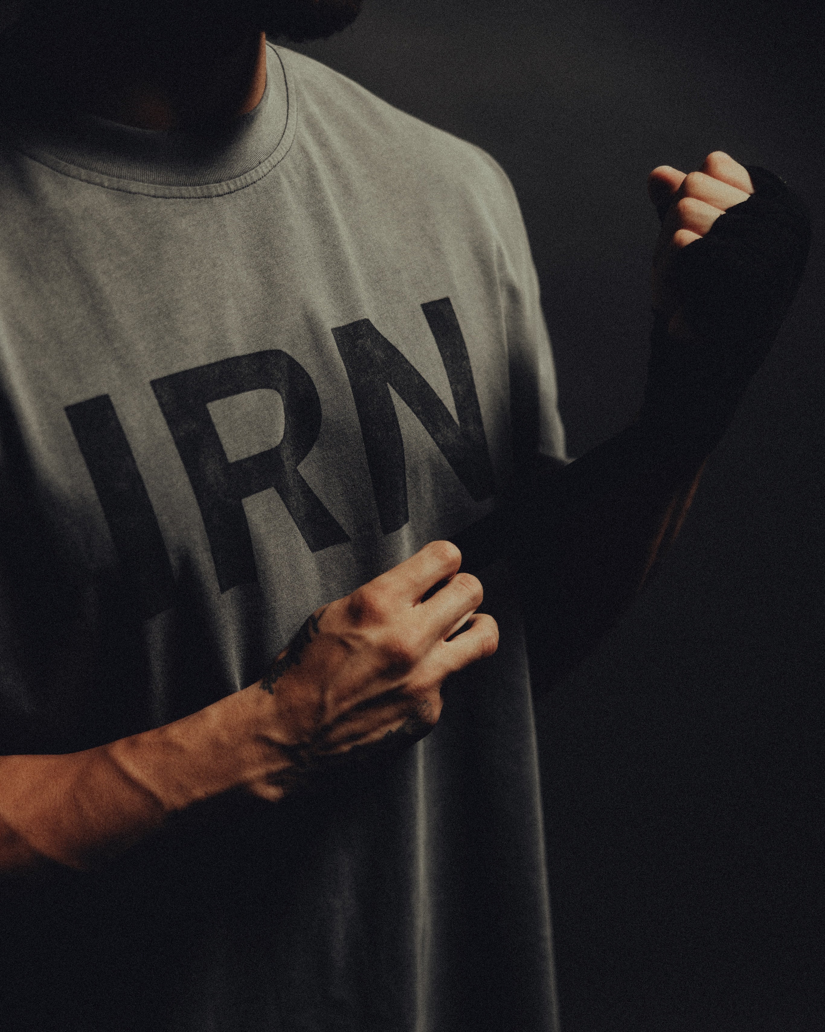 IRN TEE - [FADED GREY]