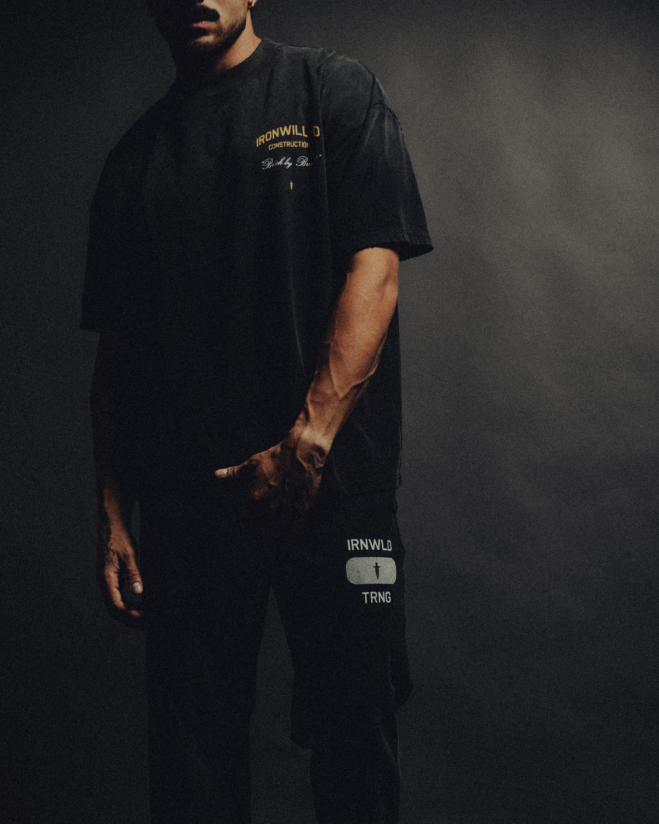 IRN TRNG SWEATPANTS - [FADED BLACK]