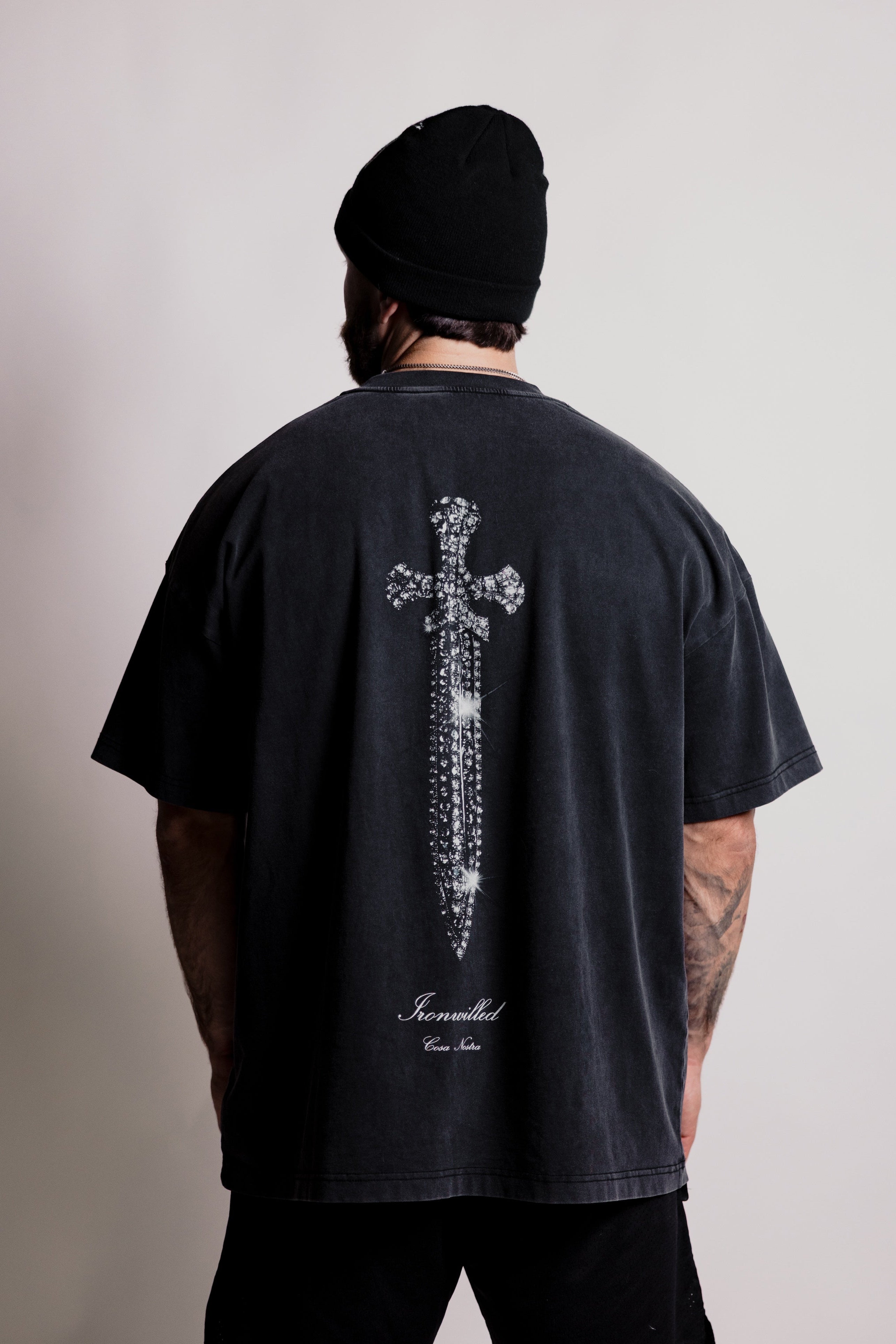 DIAMOND DAGGER TEE - [VINTAGE BLACK]