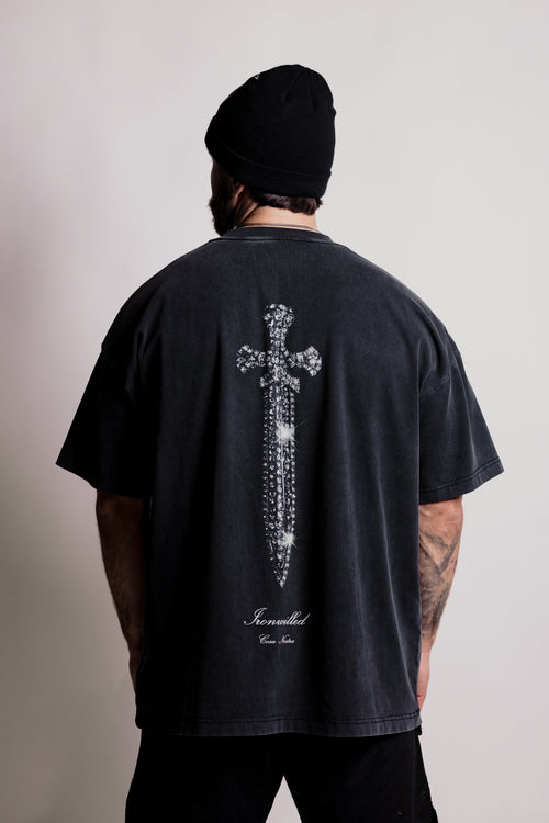 DIAMOND DAGGER TEE - [VINTAGE BLACK]