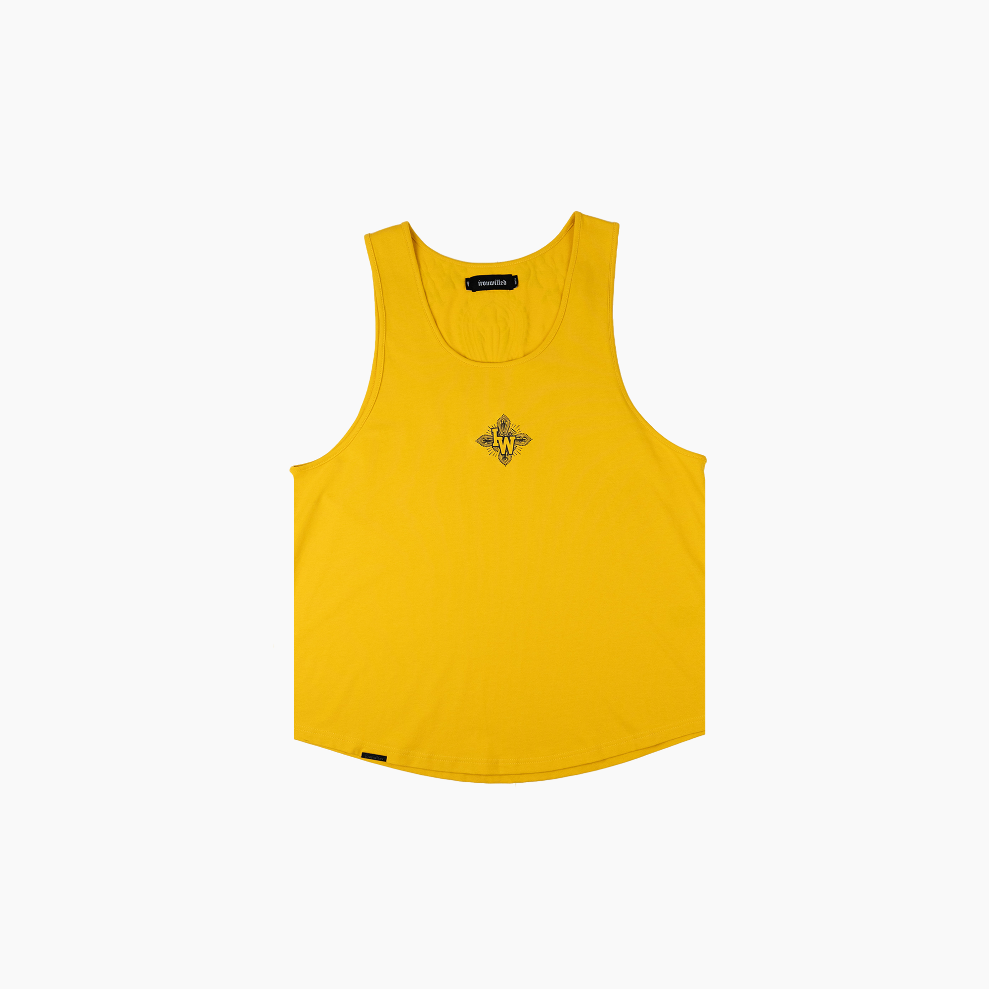 PAISLEY OVERSIZED SCOOP TANK - YELLOW