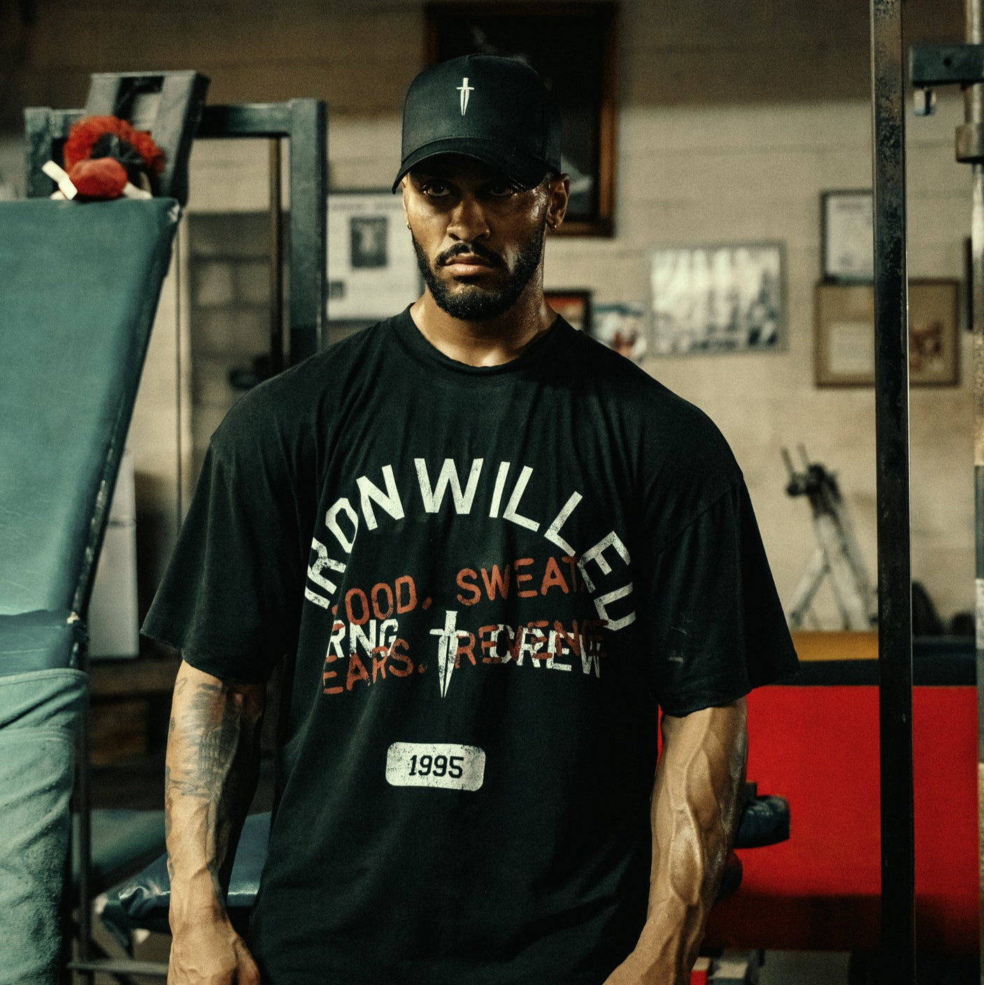 "BSTR" TRAINING TEE - [BLACK]