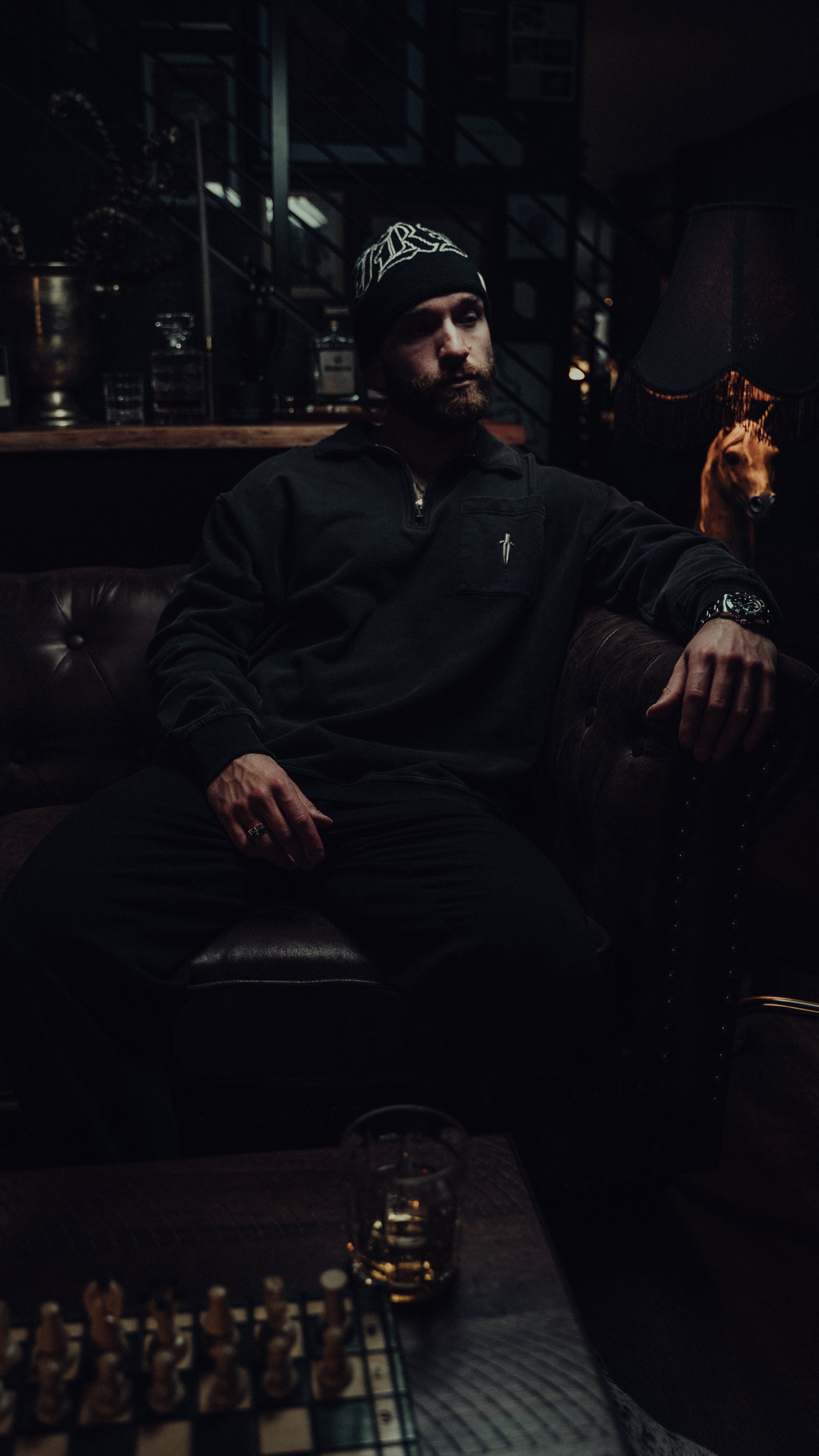 DAGGER QUARTER ZIP - [VINTAGE BLACK]