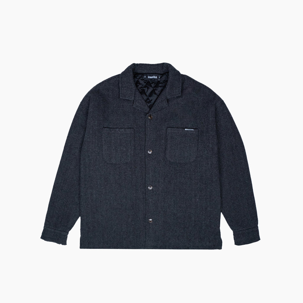 DAGGER DISTRESSED FLANNEL - [CARBON BLACK]