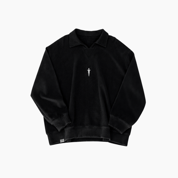 DAGGER KNIT PULLOVER - [BLACK] – IRONWILLED