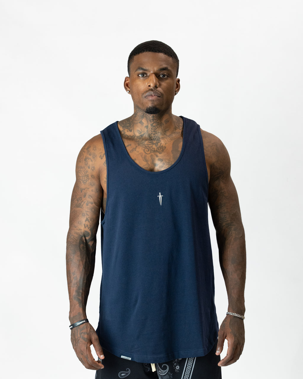 DAGGER OVERSIZED SCOOP TANK - NAVY