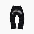 VICIOUS PLEATED SWEATPANTS - [BLACK]