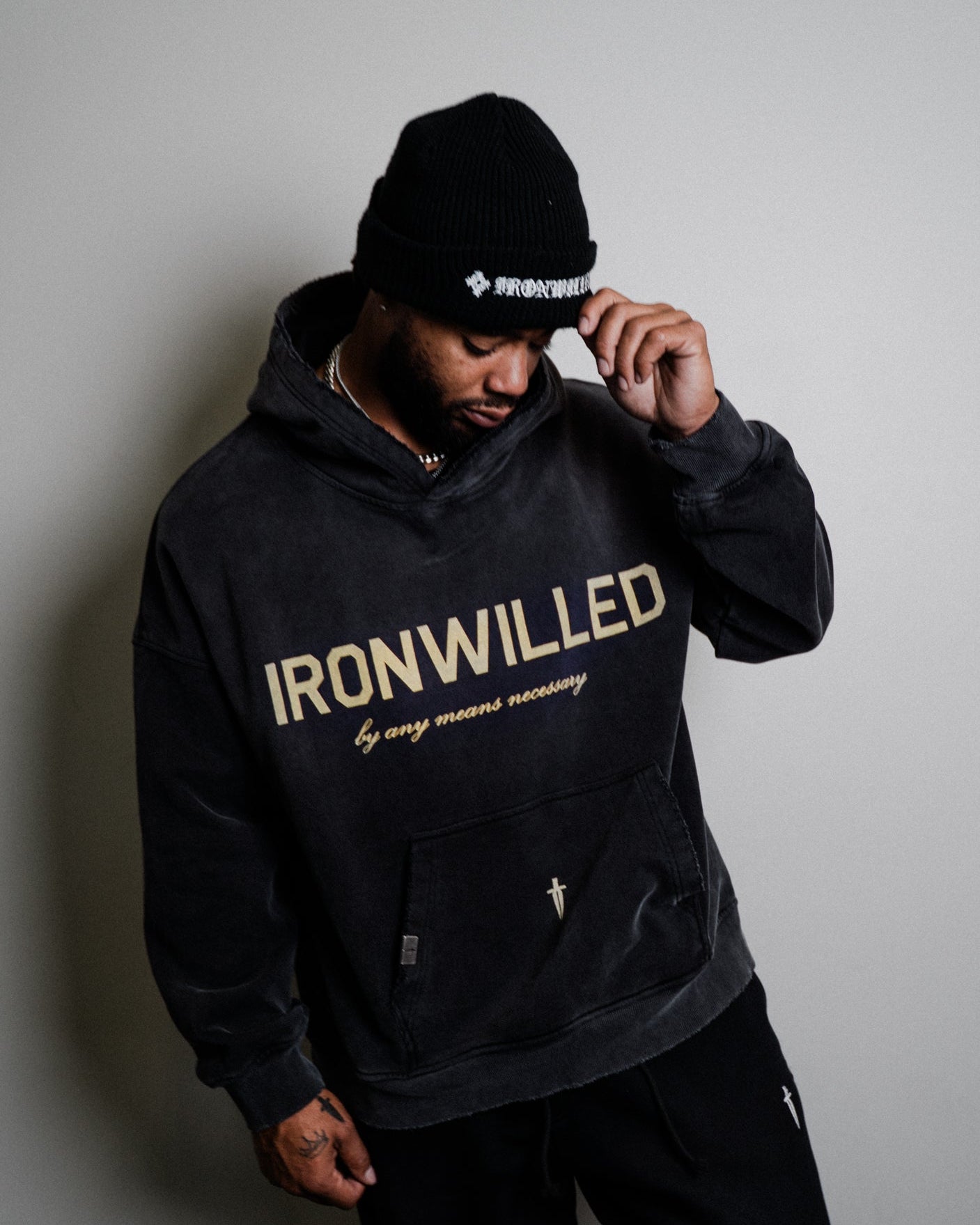 KIN HOODIE - [FADED BLACK]