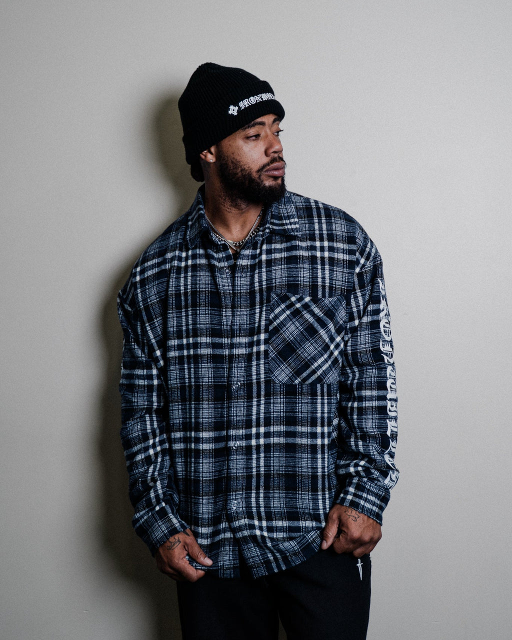 OATH FLANNEL - [NAVY]