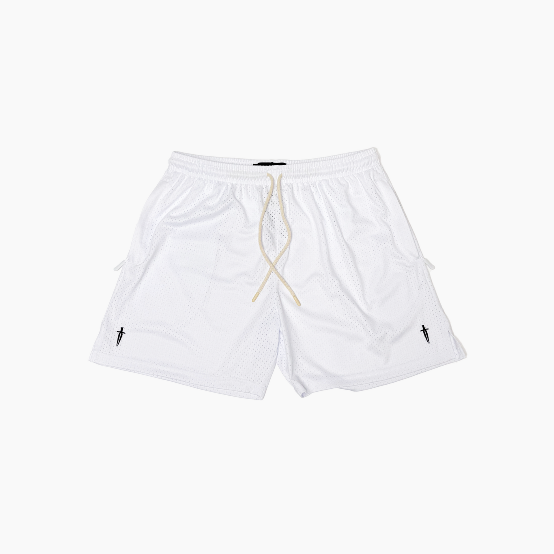 DAGGER MESH SHORT V3 - [WHITE] – IRONWILLED