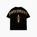 GOLD CHROME DAGGER TEE - [BLACK]