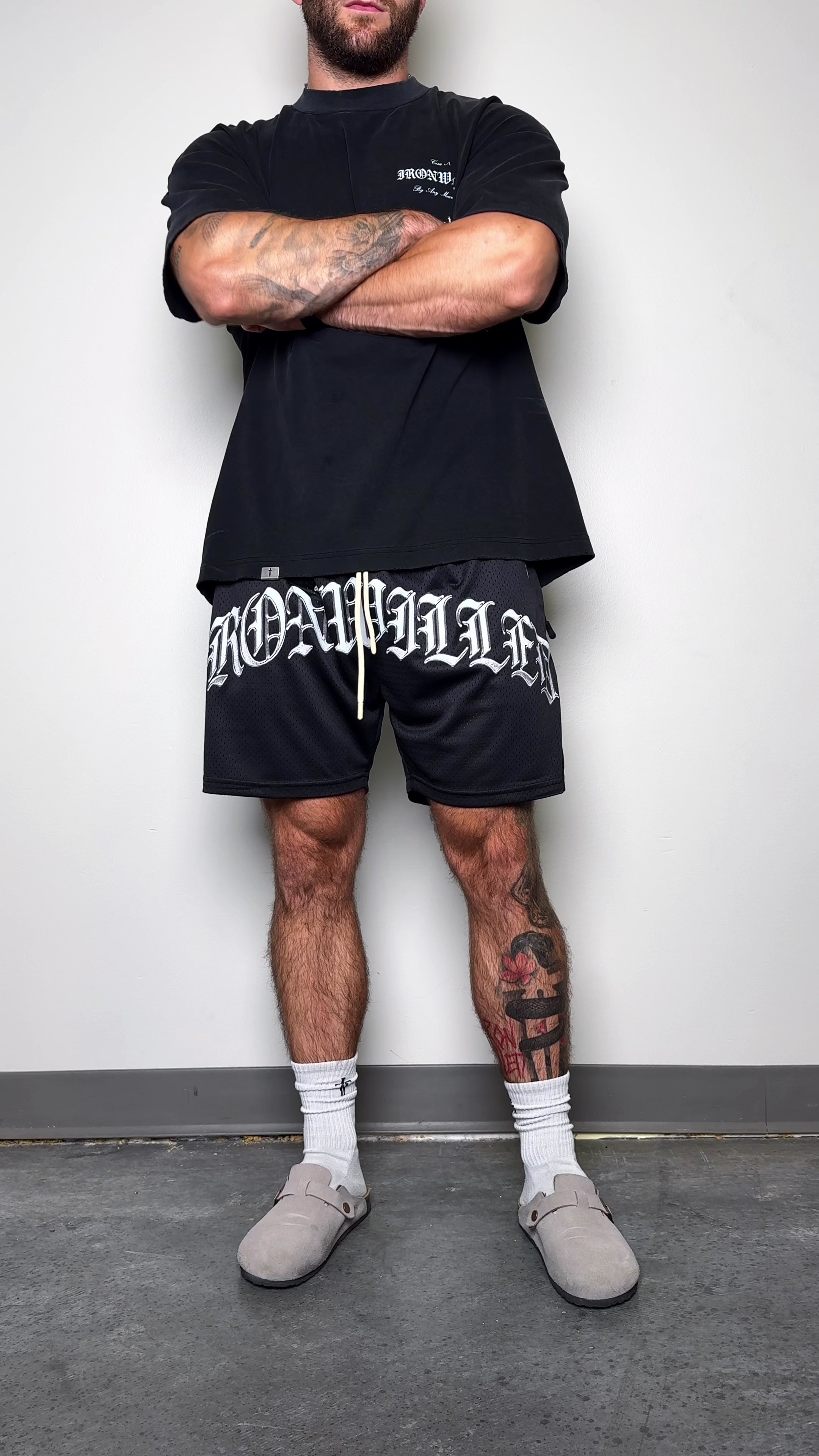 CHROME MESH SHORT - [BLACK]