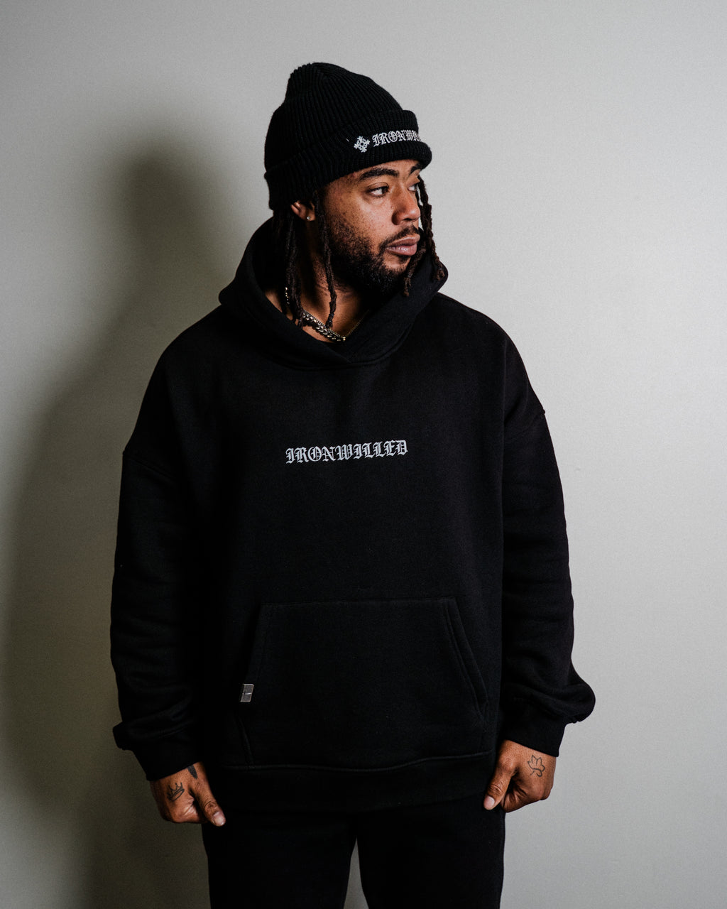LOUNGE HOODIE - [BLACK]