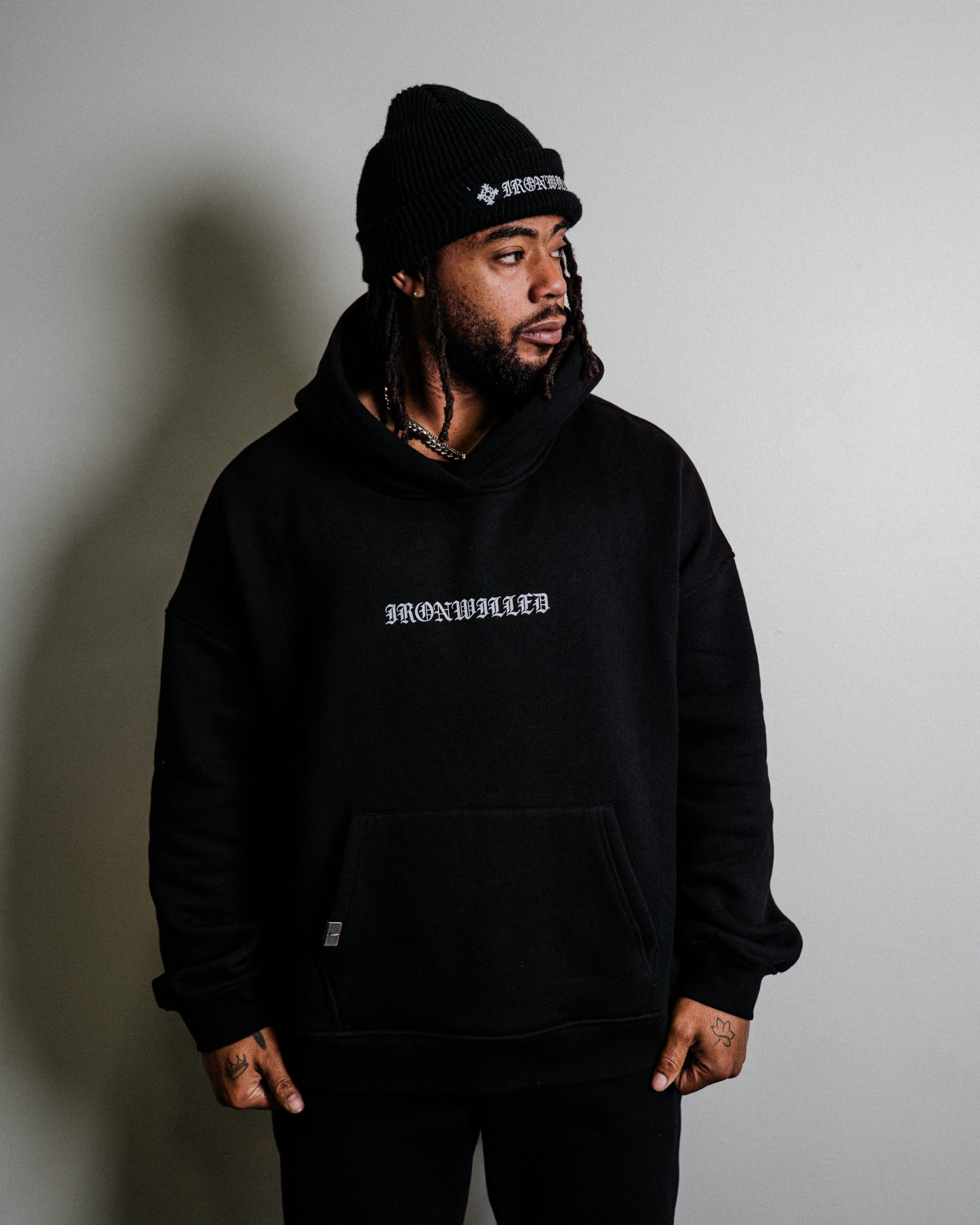 LOUNGE HOODIE - [BLACK]