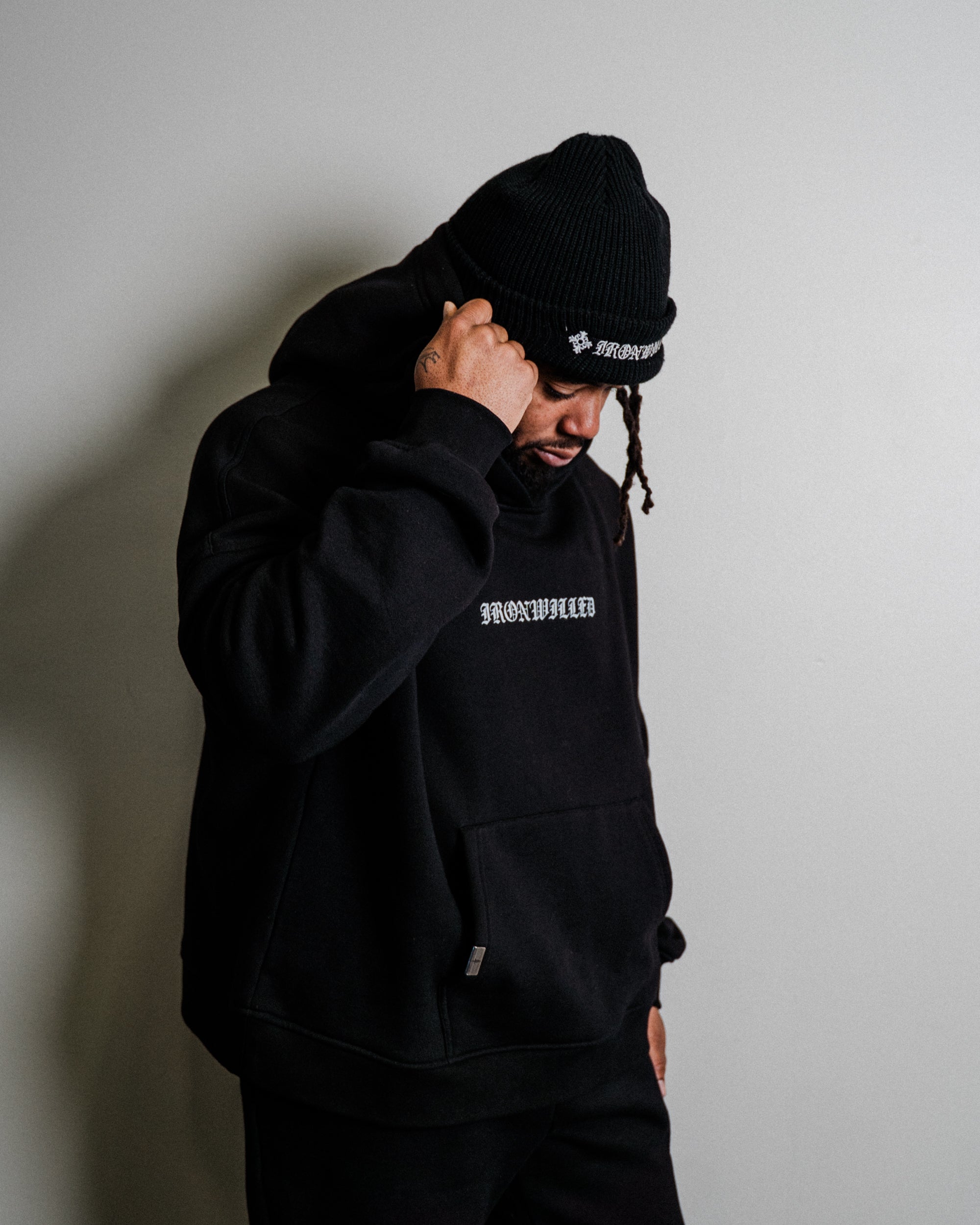 LOUNGE HOODIE - [BLACK]