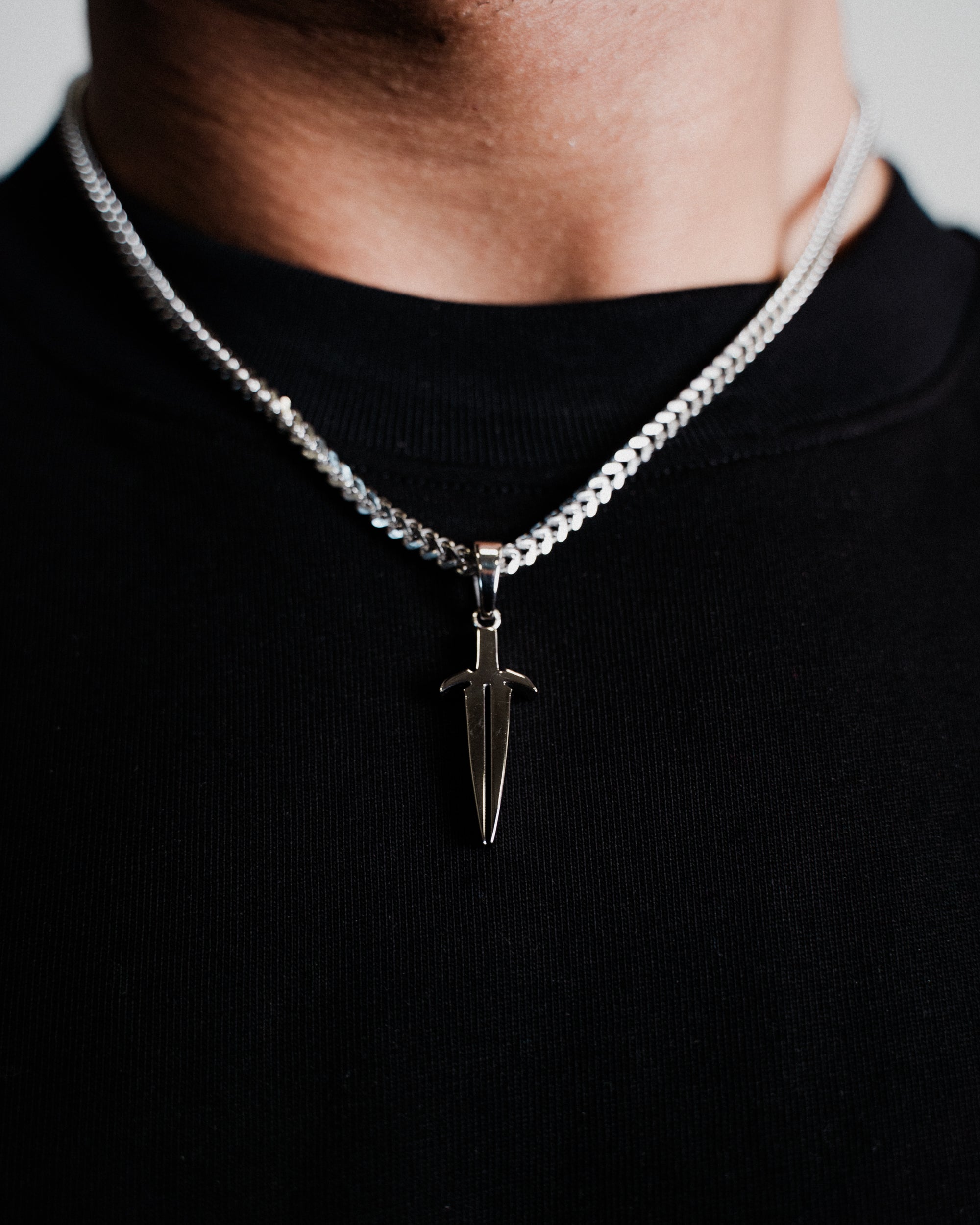 CHROME DAGGER CHAIN - [SILVER]