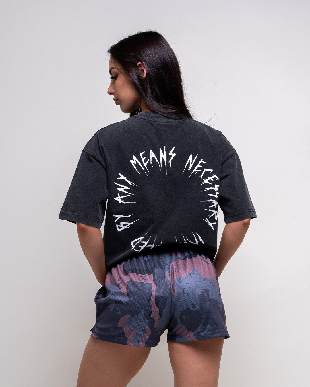 WOMEN'S CHIP CAMO MESH SHORT - DARK RIDGE