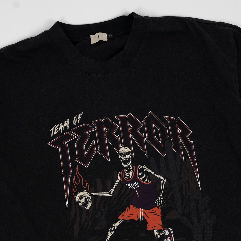 CROSSOVER TEE - FADED BLACK - IRONWILLED