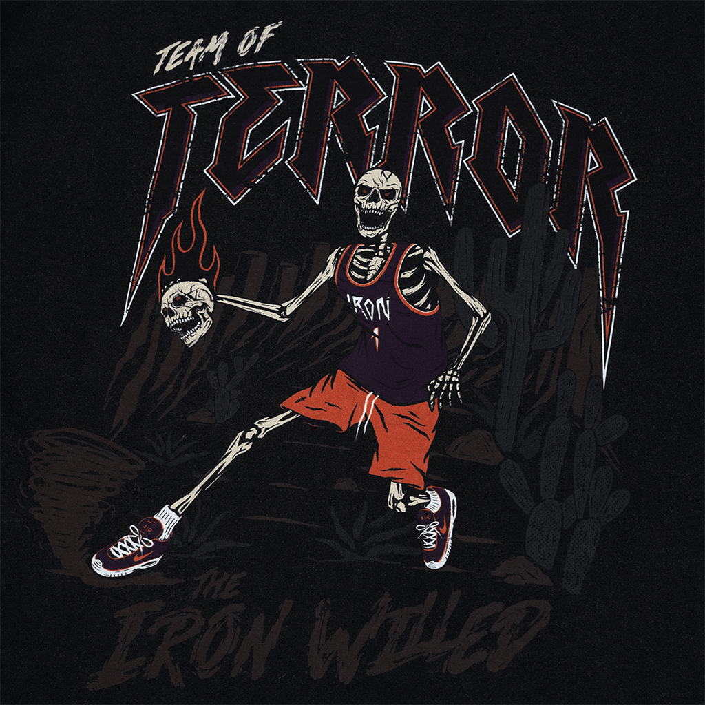 CROSSOVER TEE - FADED BLACK - IRONWILLED