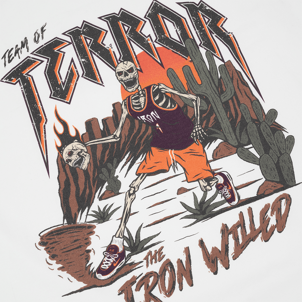 CROSSOVER TEE - WHITE - IRONWILLED