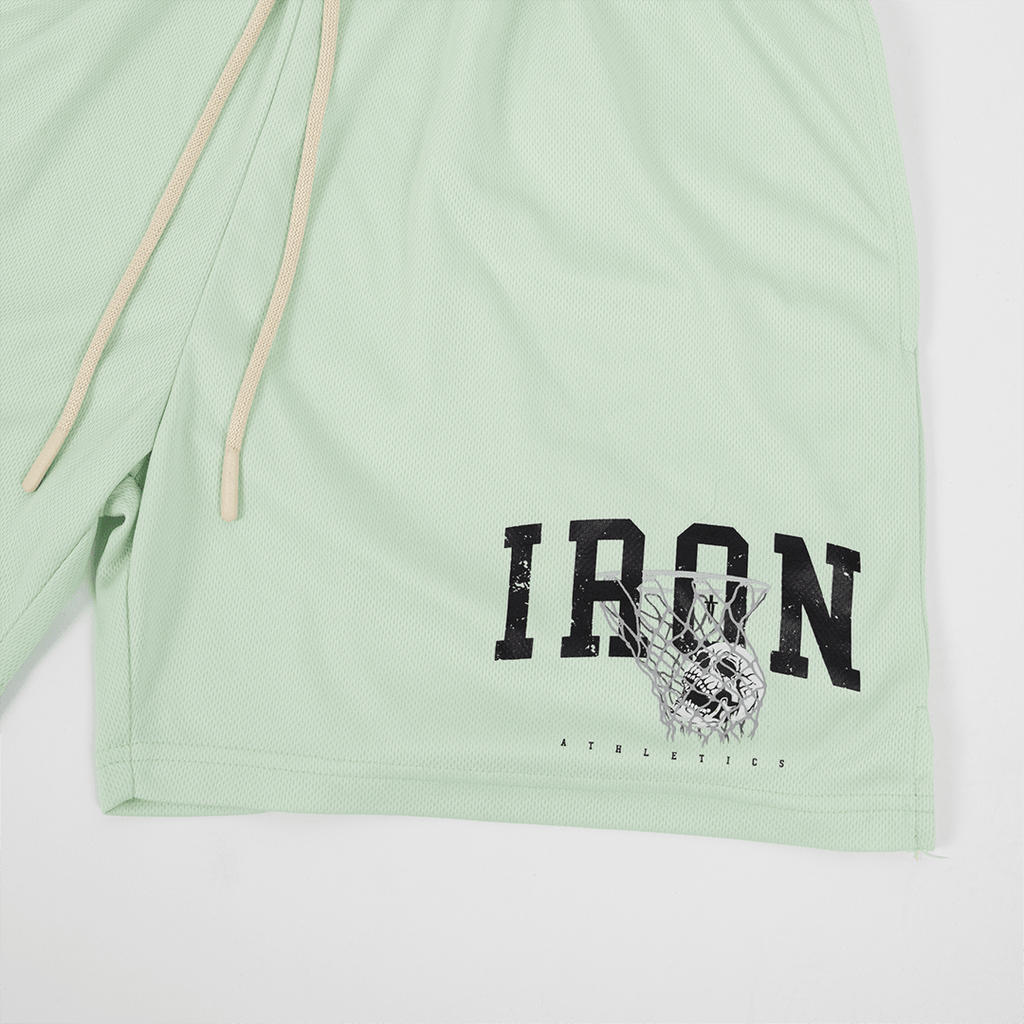 IRON HOOPS MESH SHORT - SLIME GREEN - IRONWILLED