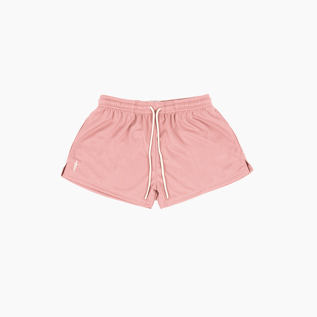 WOMEN'S DAGGER MESH SHORT - DUSTY ROSE - IRONWILLED