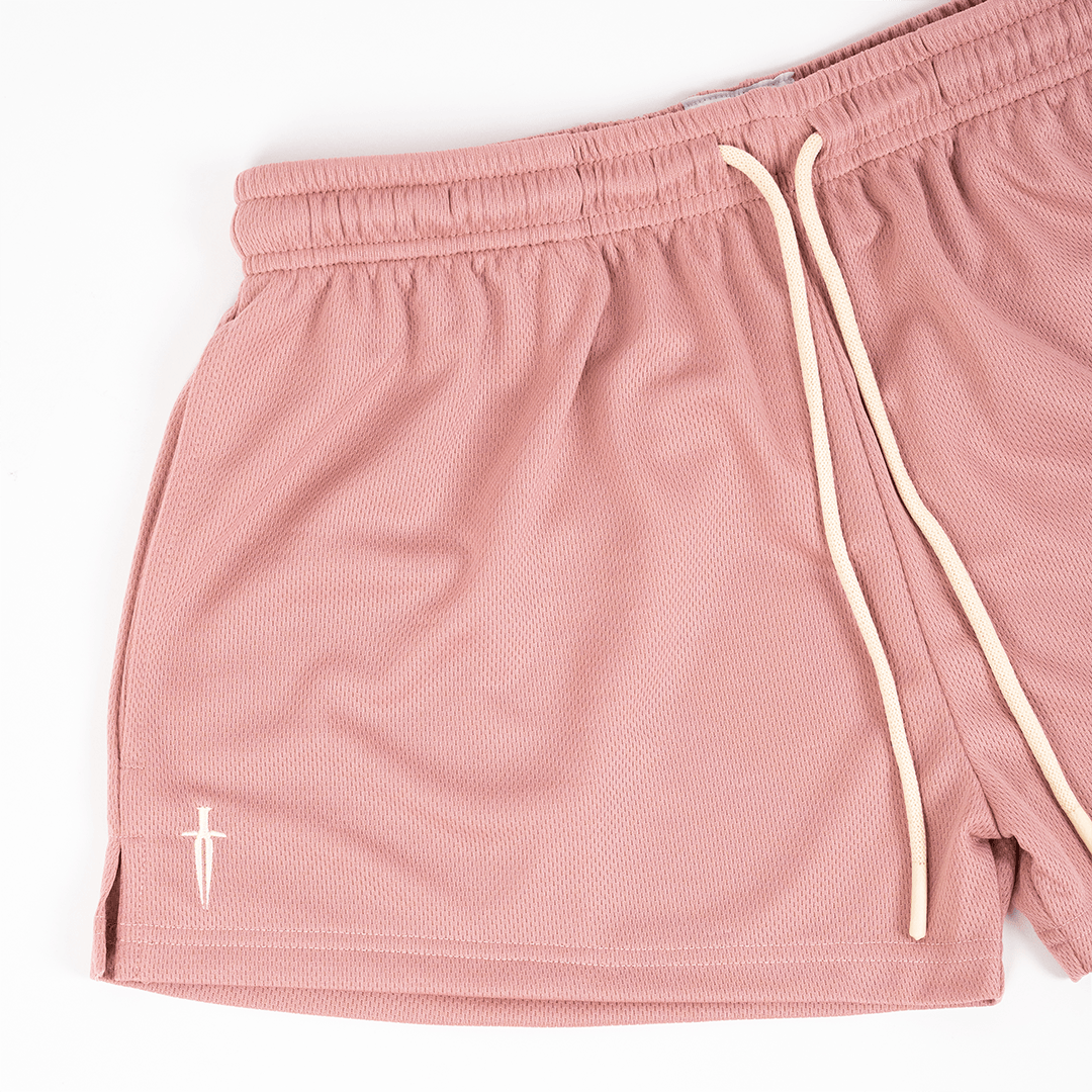 WOMEN'S DAGGER MESH SHORT - DUSTY ROSE - IRONWILLED